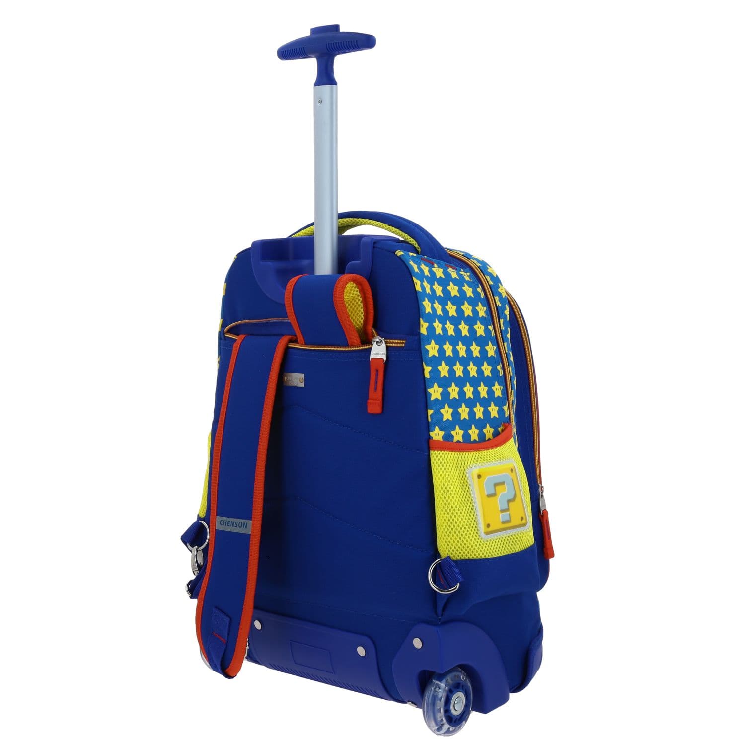 Mochila con Ruedas Mario Bros Azul para Niño - Diversión y Durabilidad 5