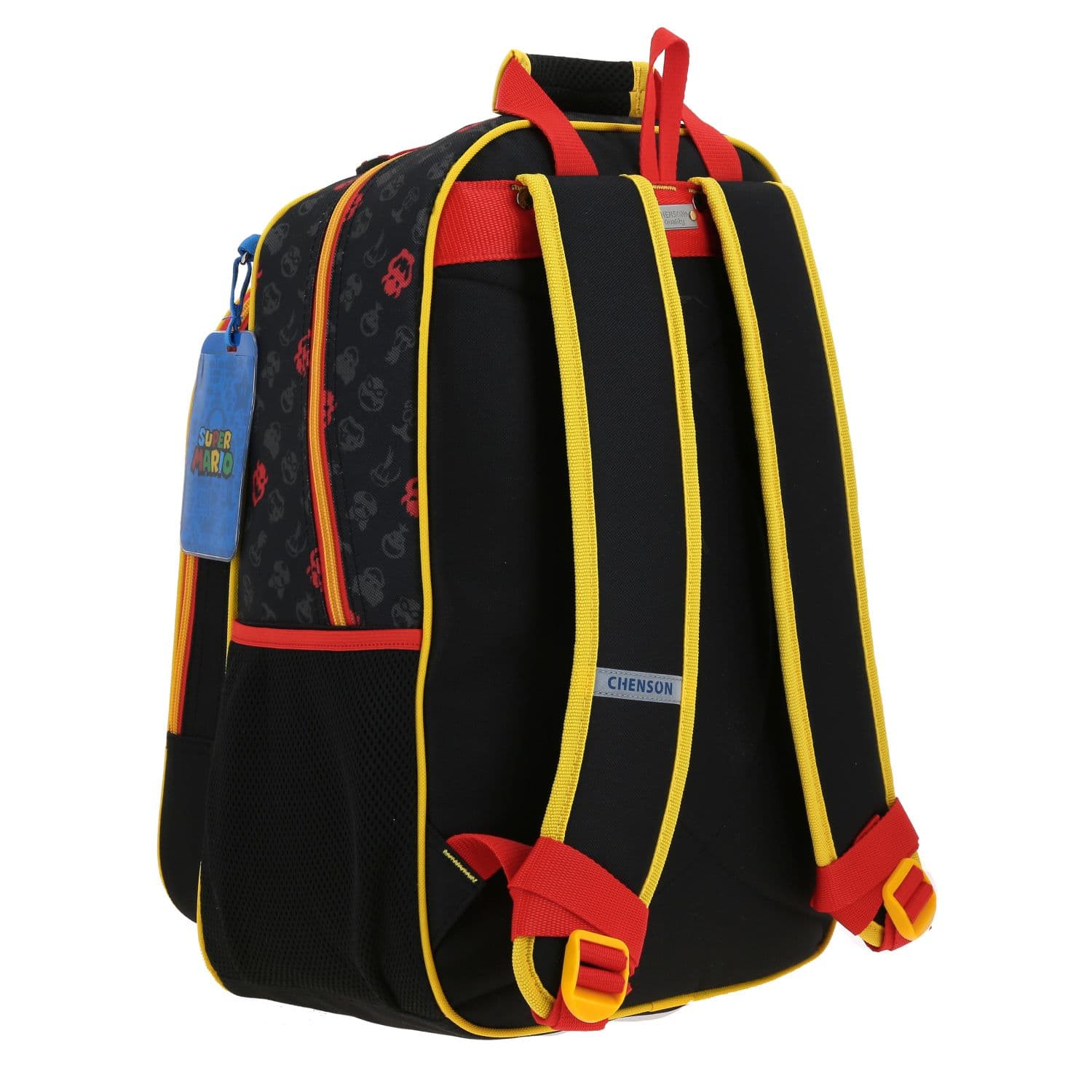 Mochila escolar para niño Mario Bros by Chenson color negro duradera 3