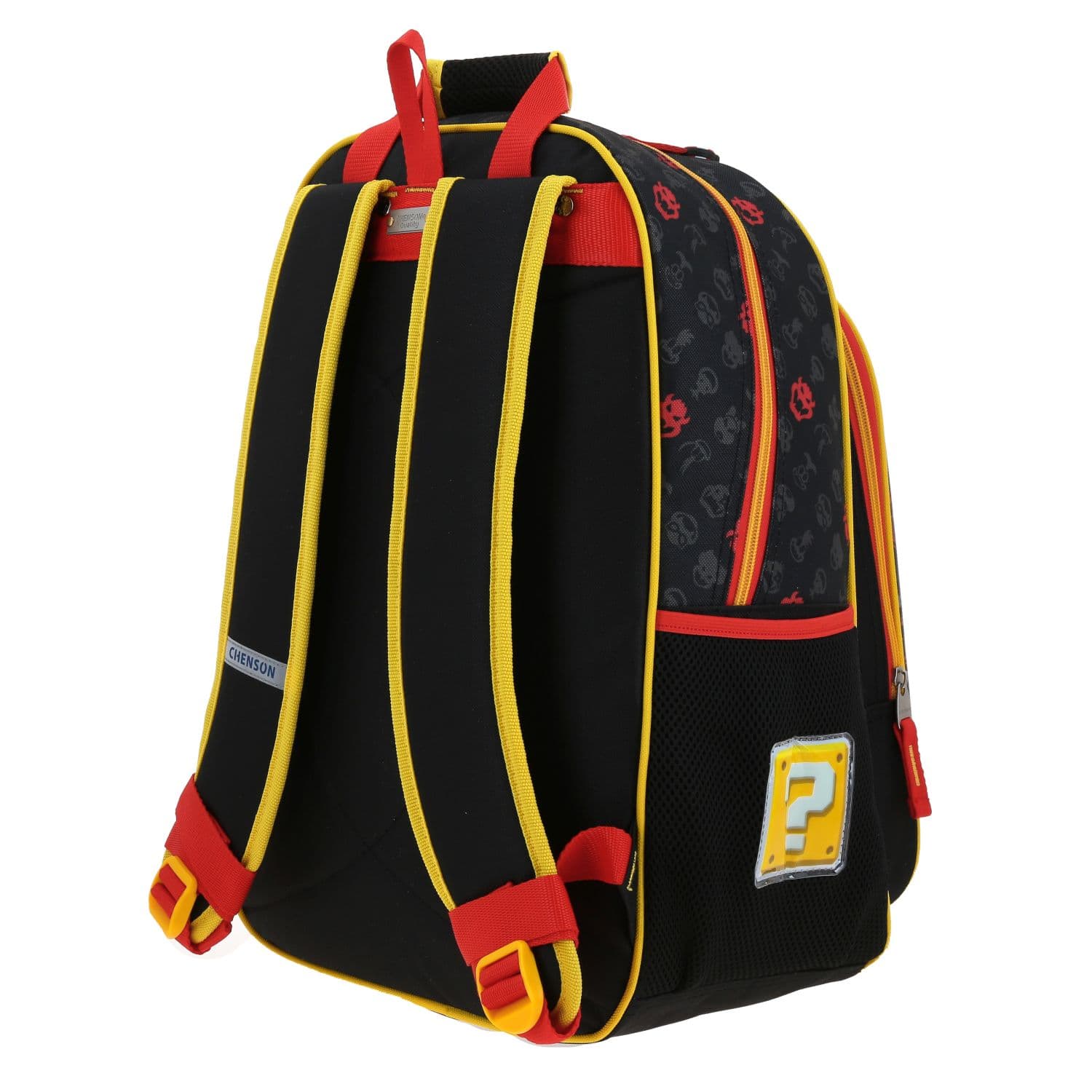 Mochila escolar para niño Mario Bros by Chenson color negro duradera 5