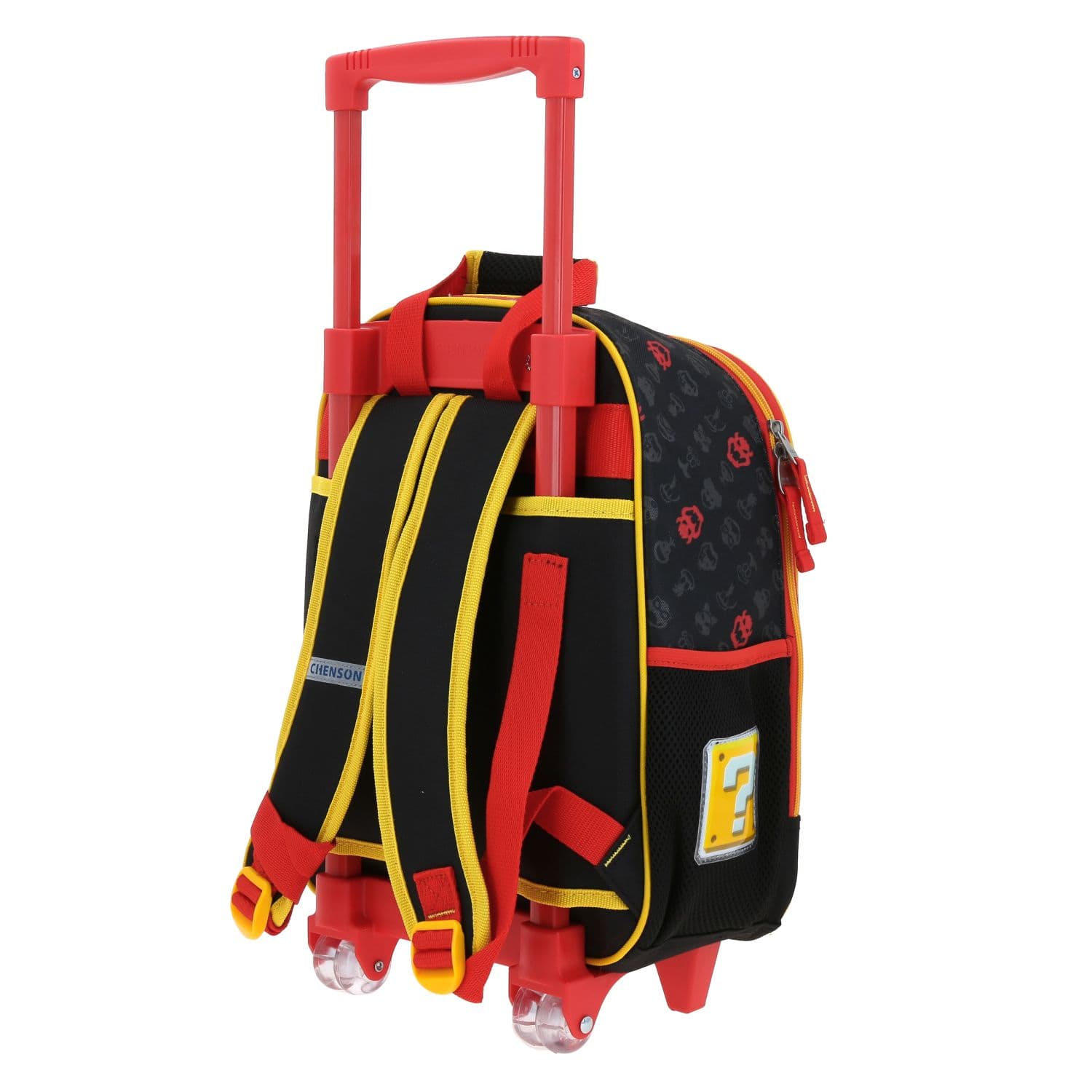 Mochila con Ruedas Mario Bros Negro para Niño - Divertida y Duradera 5