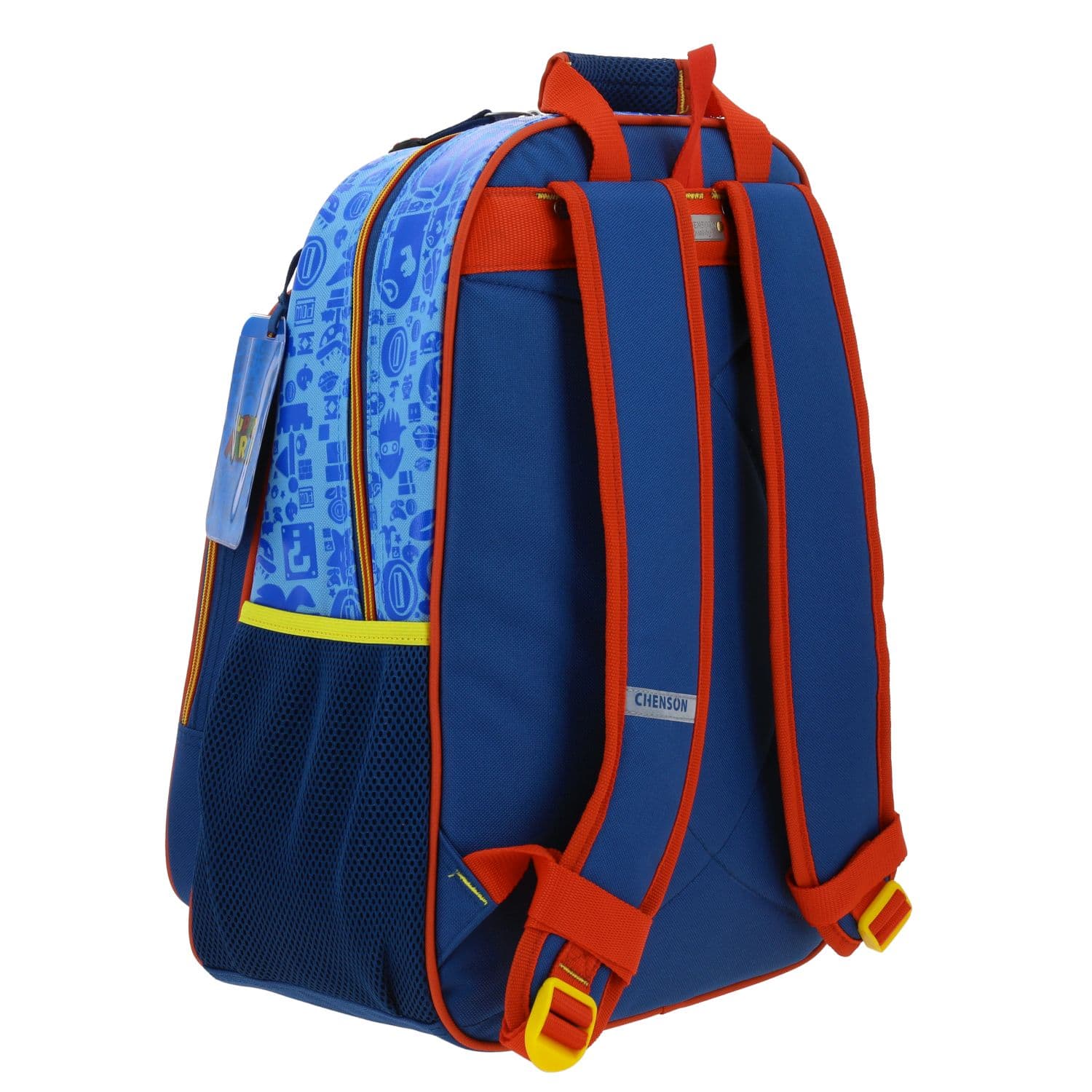 Mochila escolar para niño Mario Bros by Chenson color azul divertida y segura 3