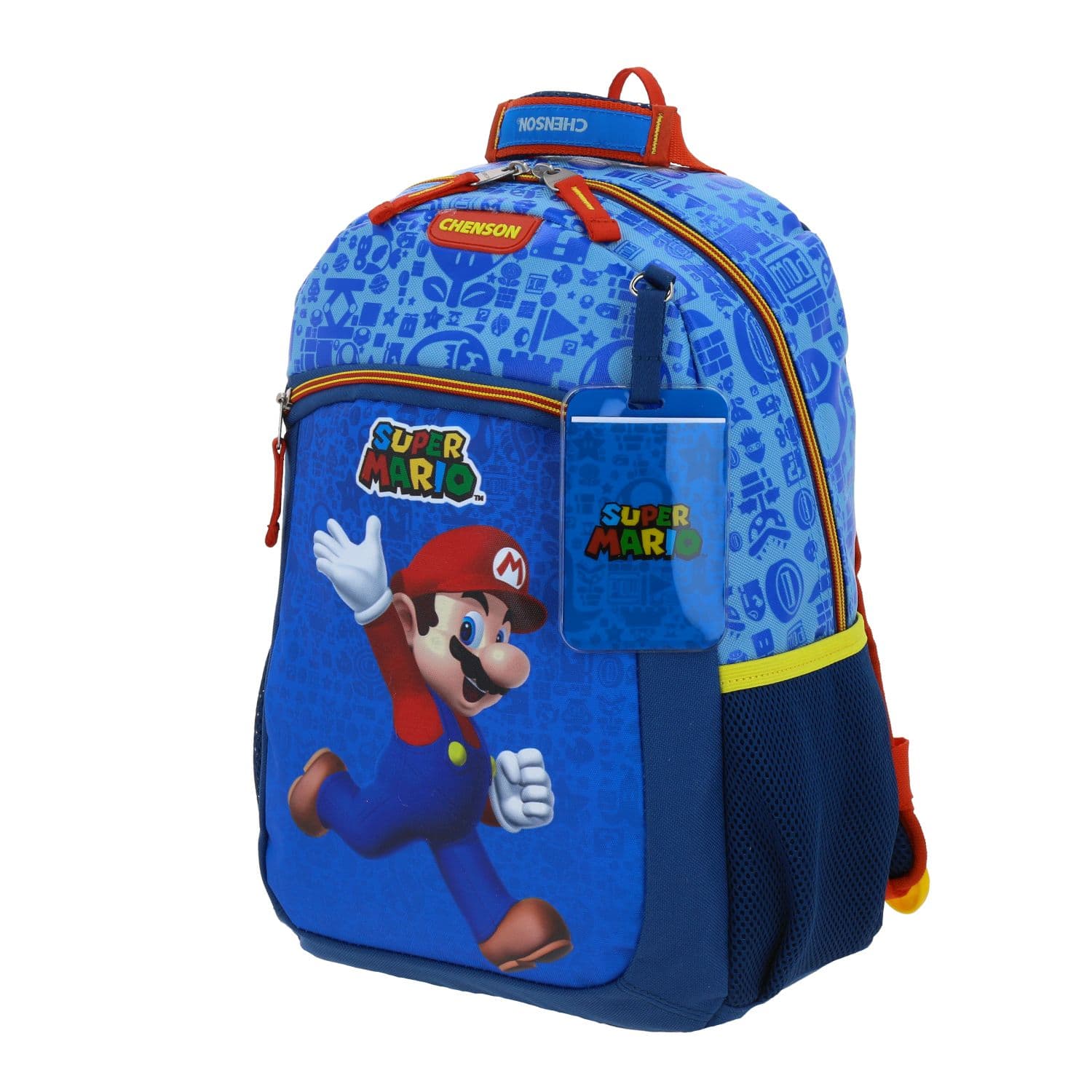 Mochila escolar para niño Mario Bros by Chenson Azul Divertida y Duradera 2