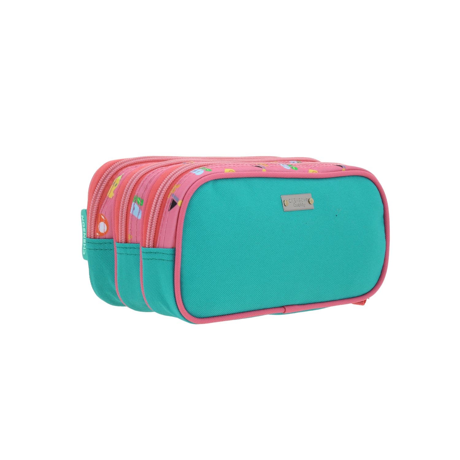 Lapicera escolar para niña Mario Bros by Chenson color rosa divertida 3