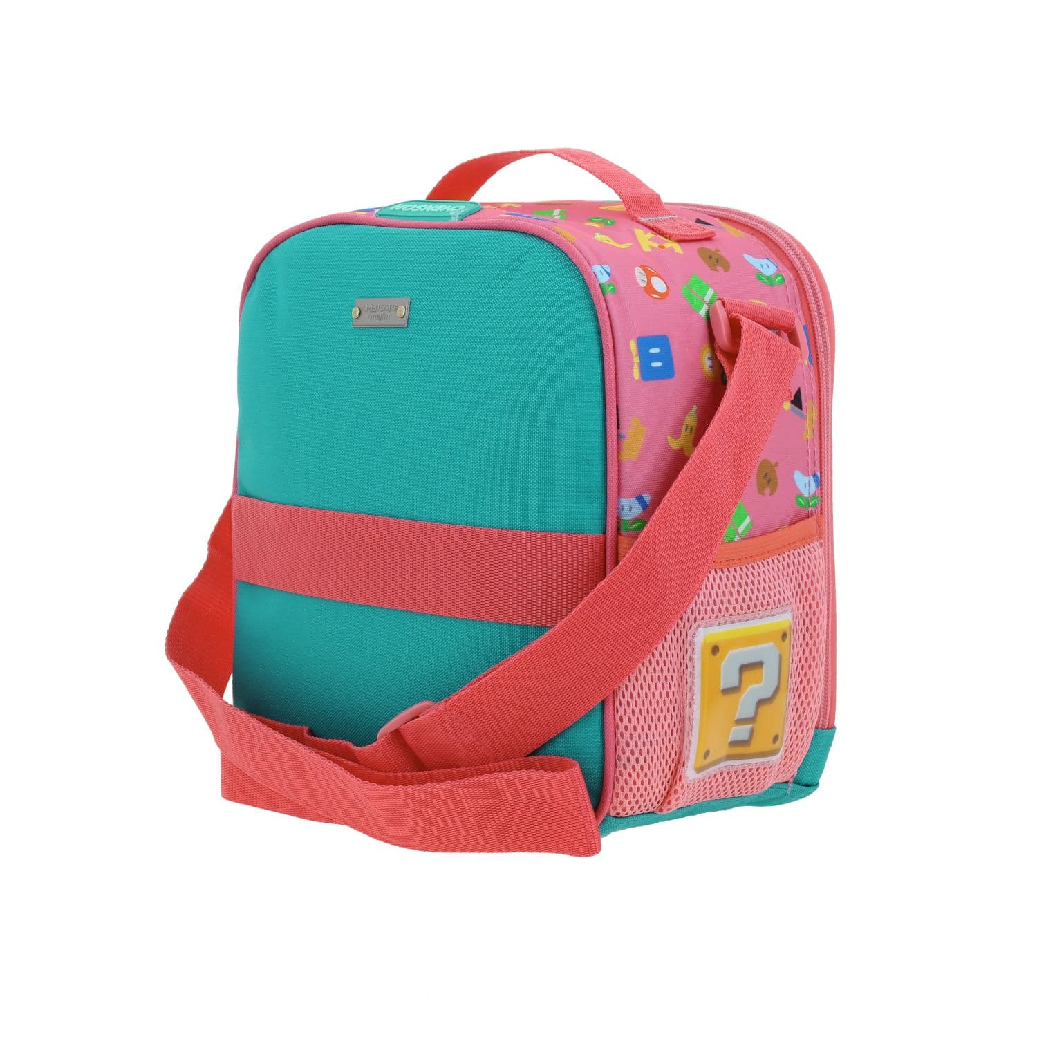 Lonchera escolar térmica Mario Bros by Chenson color rosa para niña 5