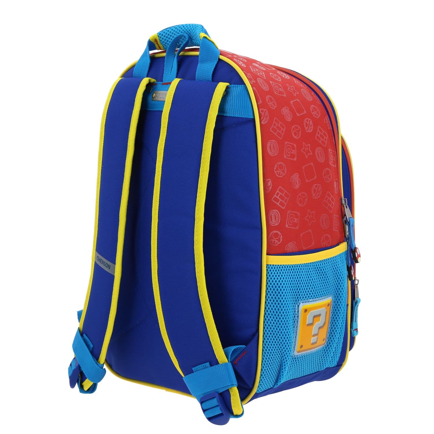 Mochila escolar para niño Mario Bros by Chenson color rojo divertida y duradera 5