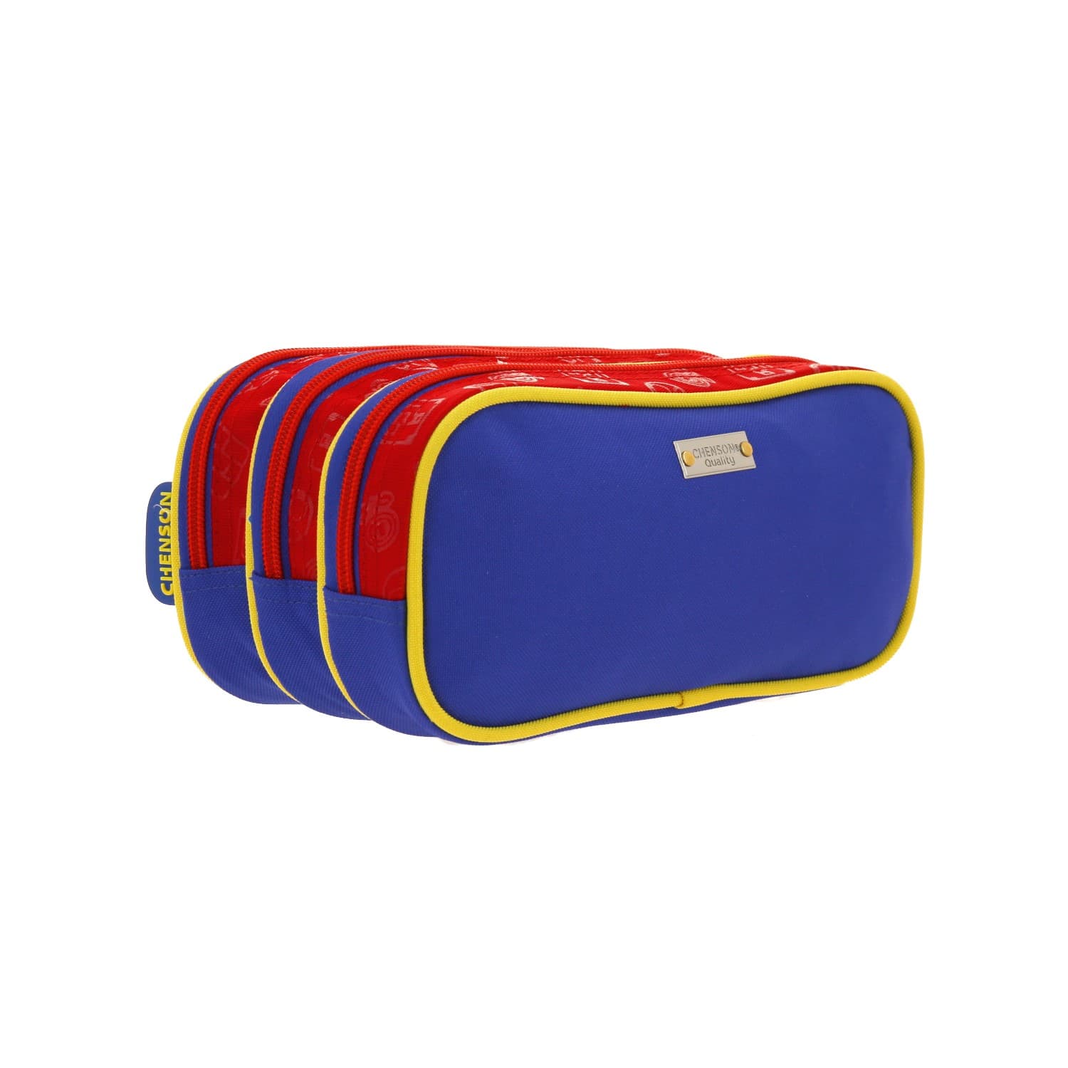 Lapicera escolar para niño Mario Bros by Chenson color rojo con triple compartimento 3