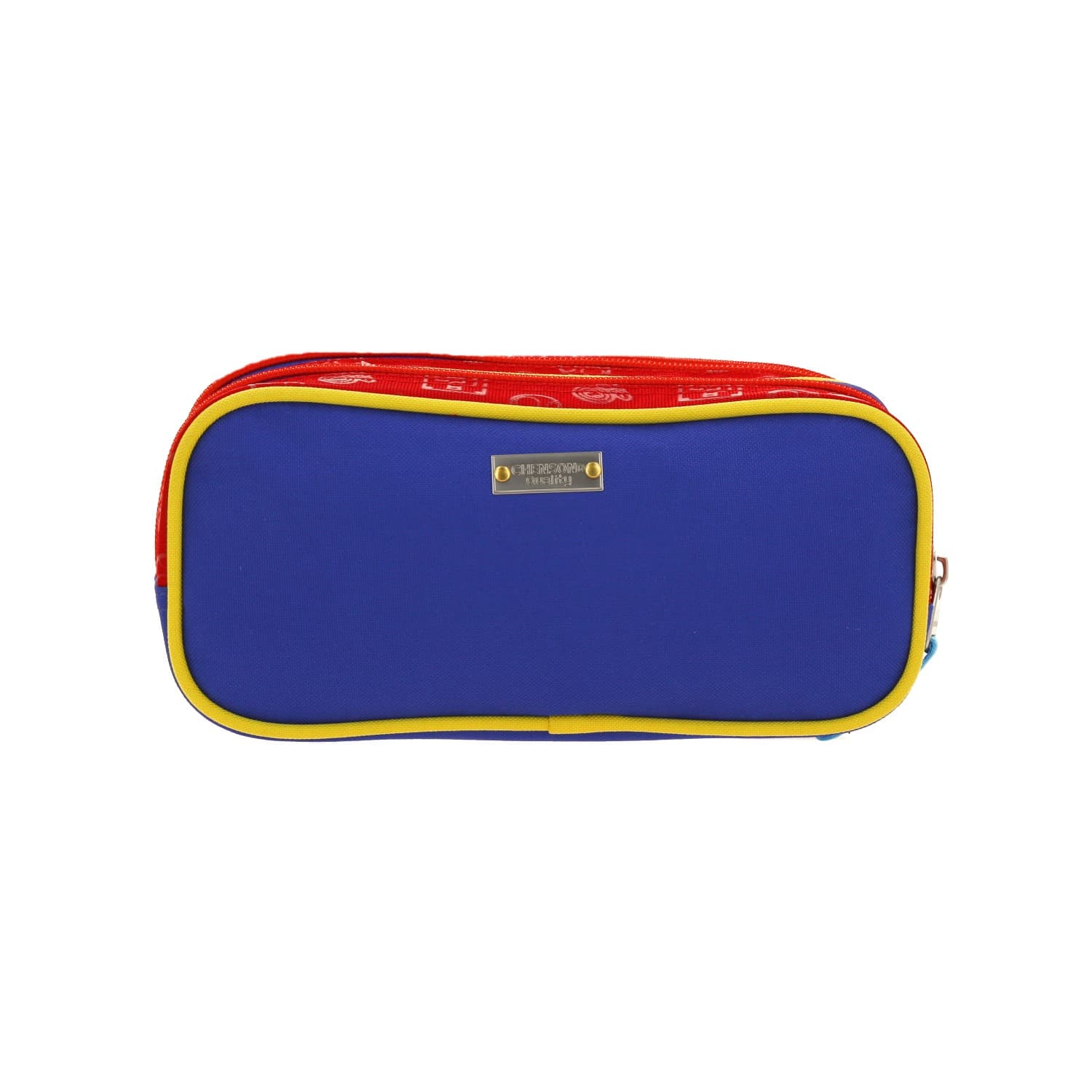 Lapicera escolar para niño Mario Bros by Chenson color rojo con triple compartimento 4