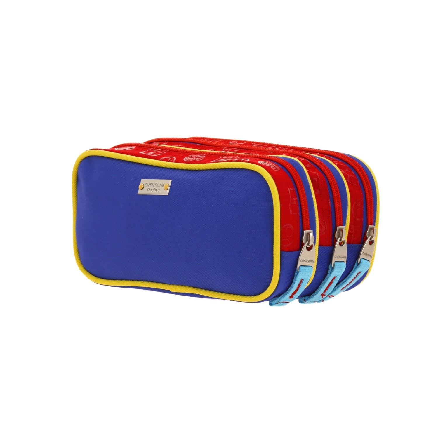 Lapicera escolar para niño Mario Bros by Chenson color rojo con triple compartimento 5