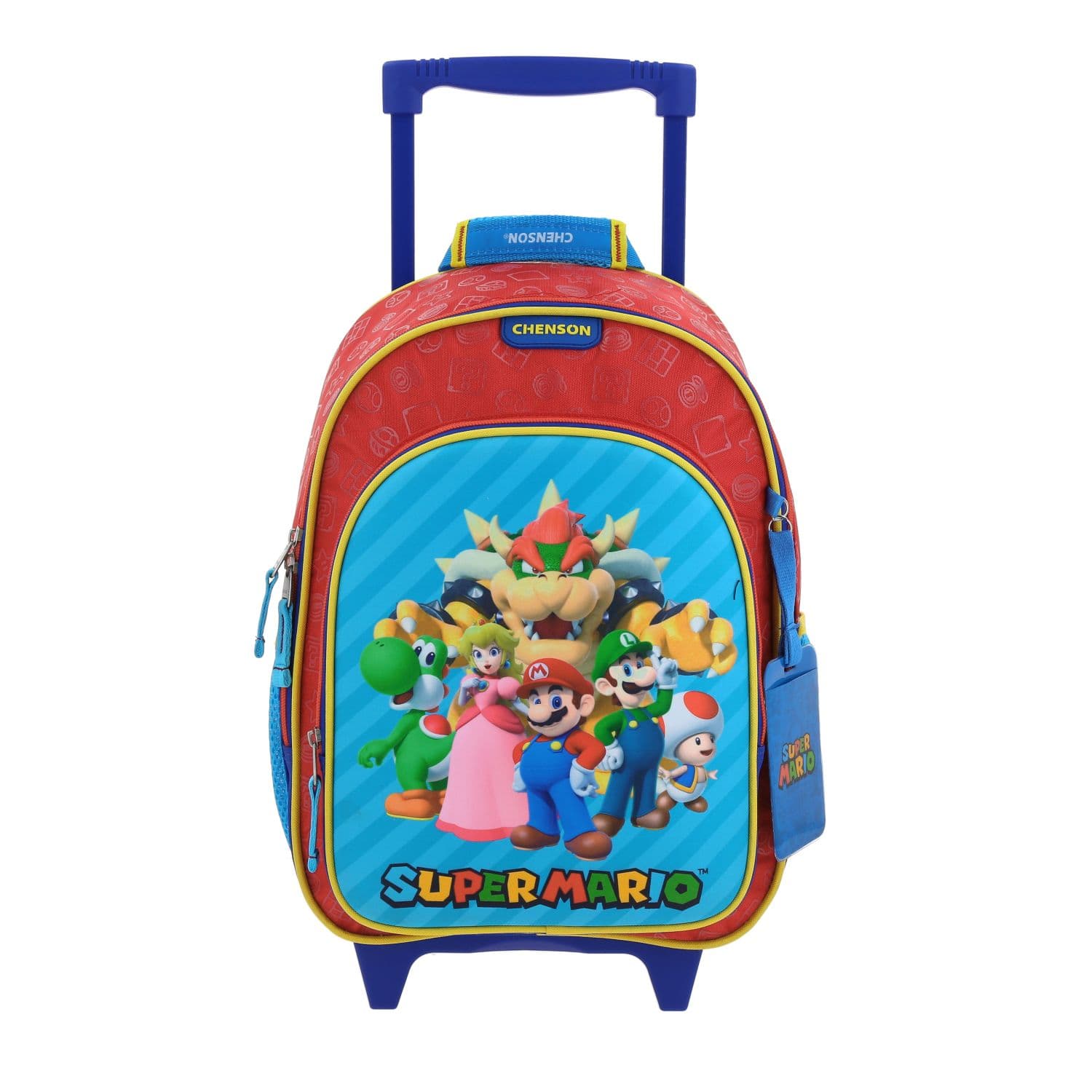 Mochila con Ruedas Mario Bros by Chenson Roja para Niño - Diversión y Durabilidad
