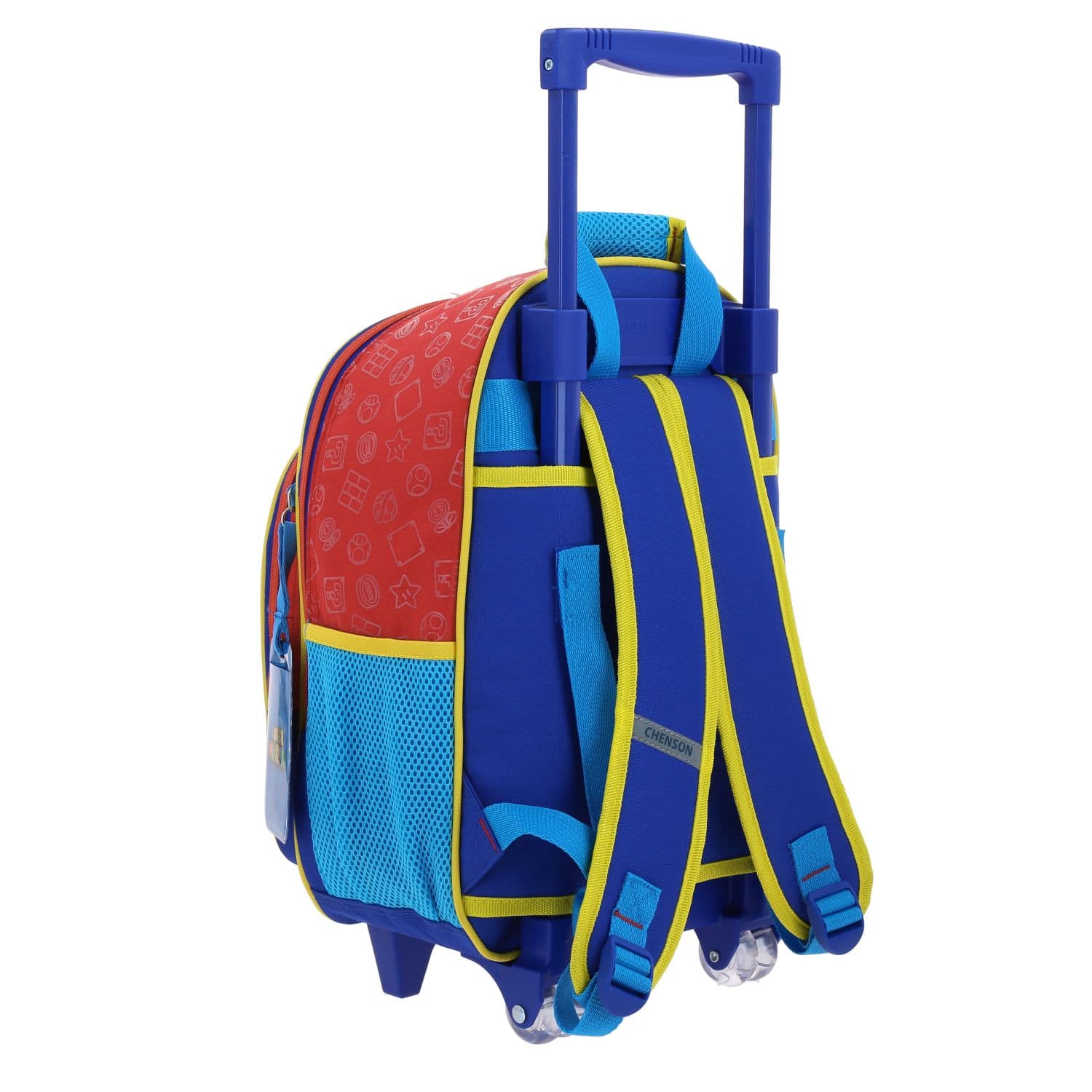 Mochila con Ruedas Mario Bros by Chenson Roja para Niño - Diversión y Durabilidad 3