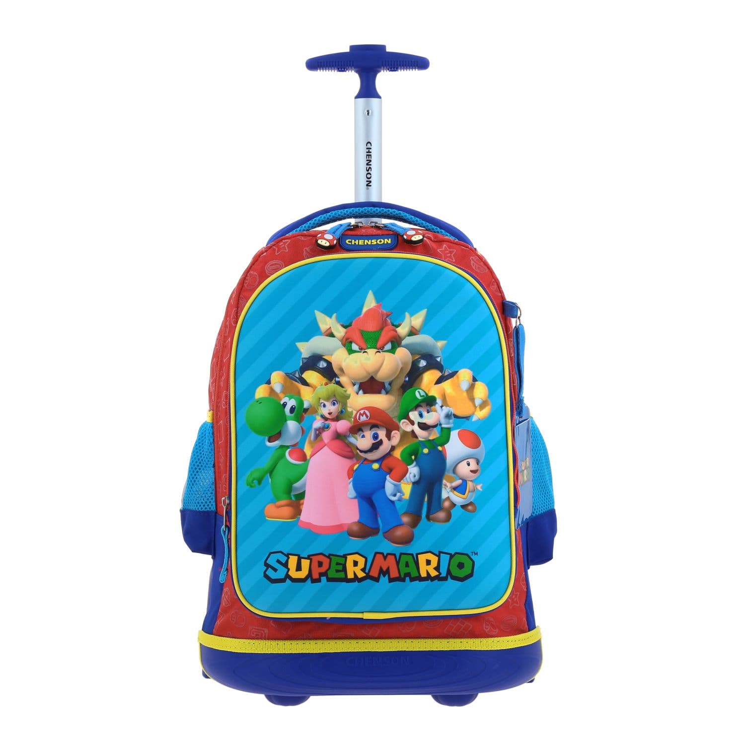 Mochila con Ruedas Mario Bros by Chenson Roja para Niño - Divertida y Segura