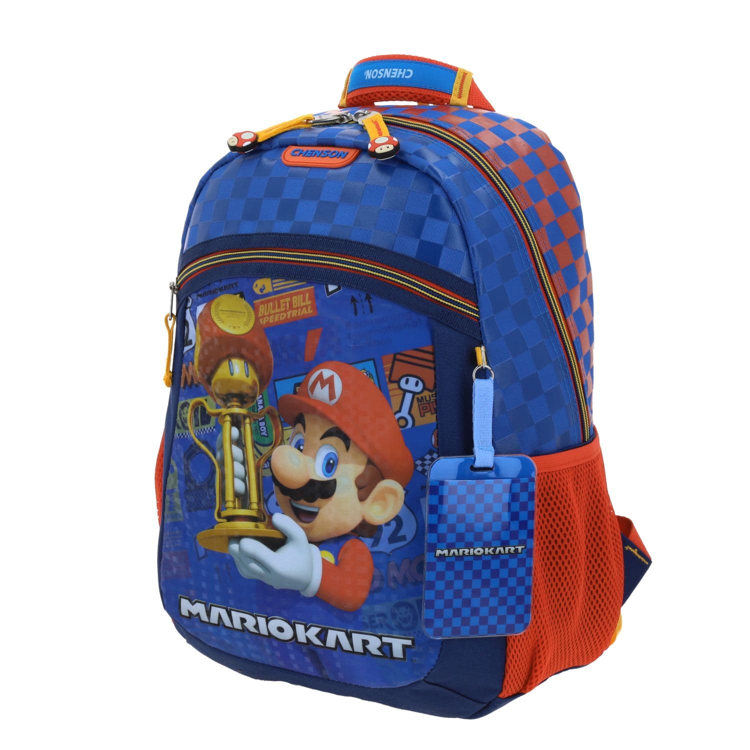 Mochila escolar para niño Mario Bros by Chenson Azul - Diversión y Durabilidad 2
