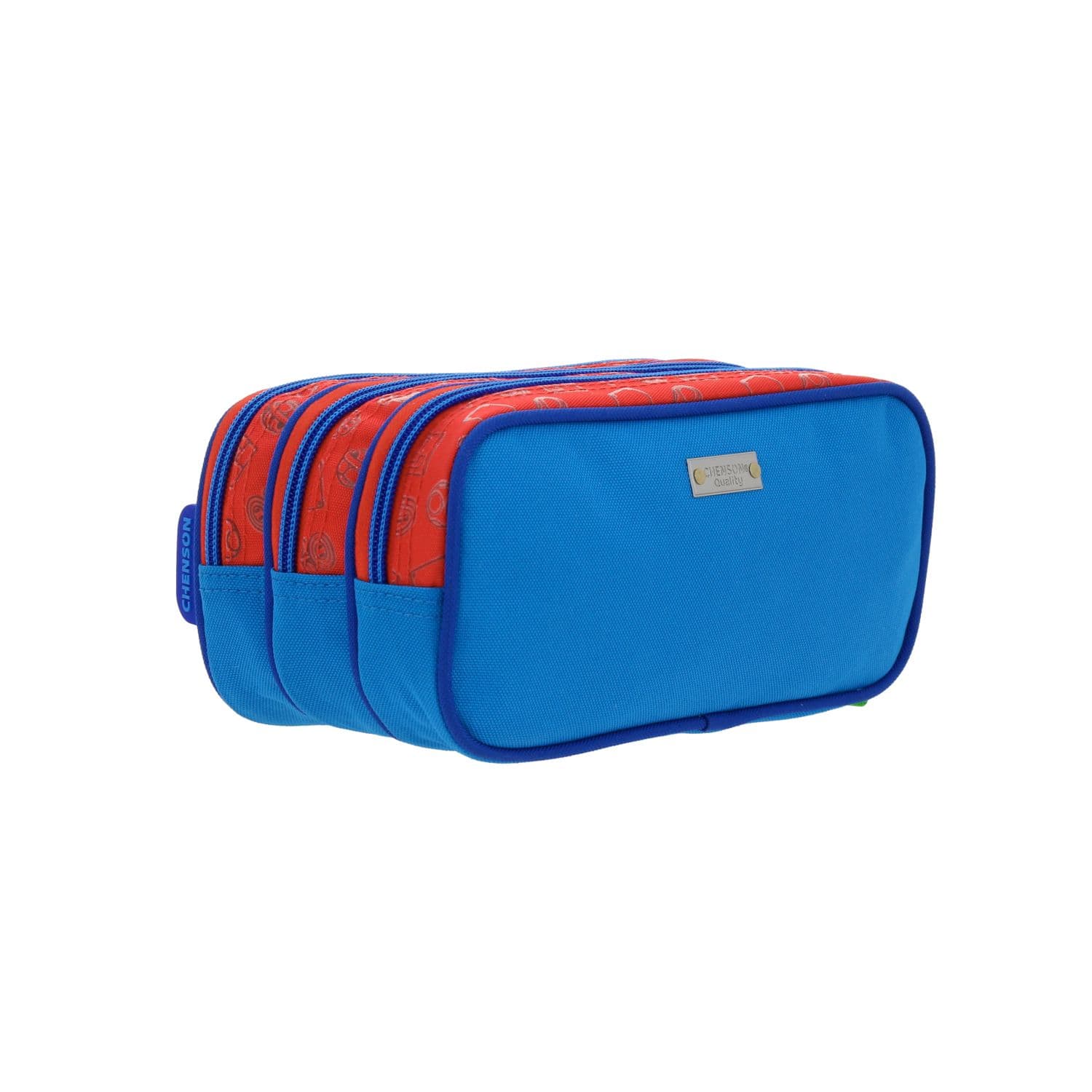 Lapicera escolar para niño Mario Bros by Chenson color rojo con triple compartimento 3