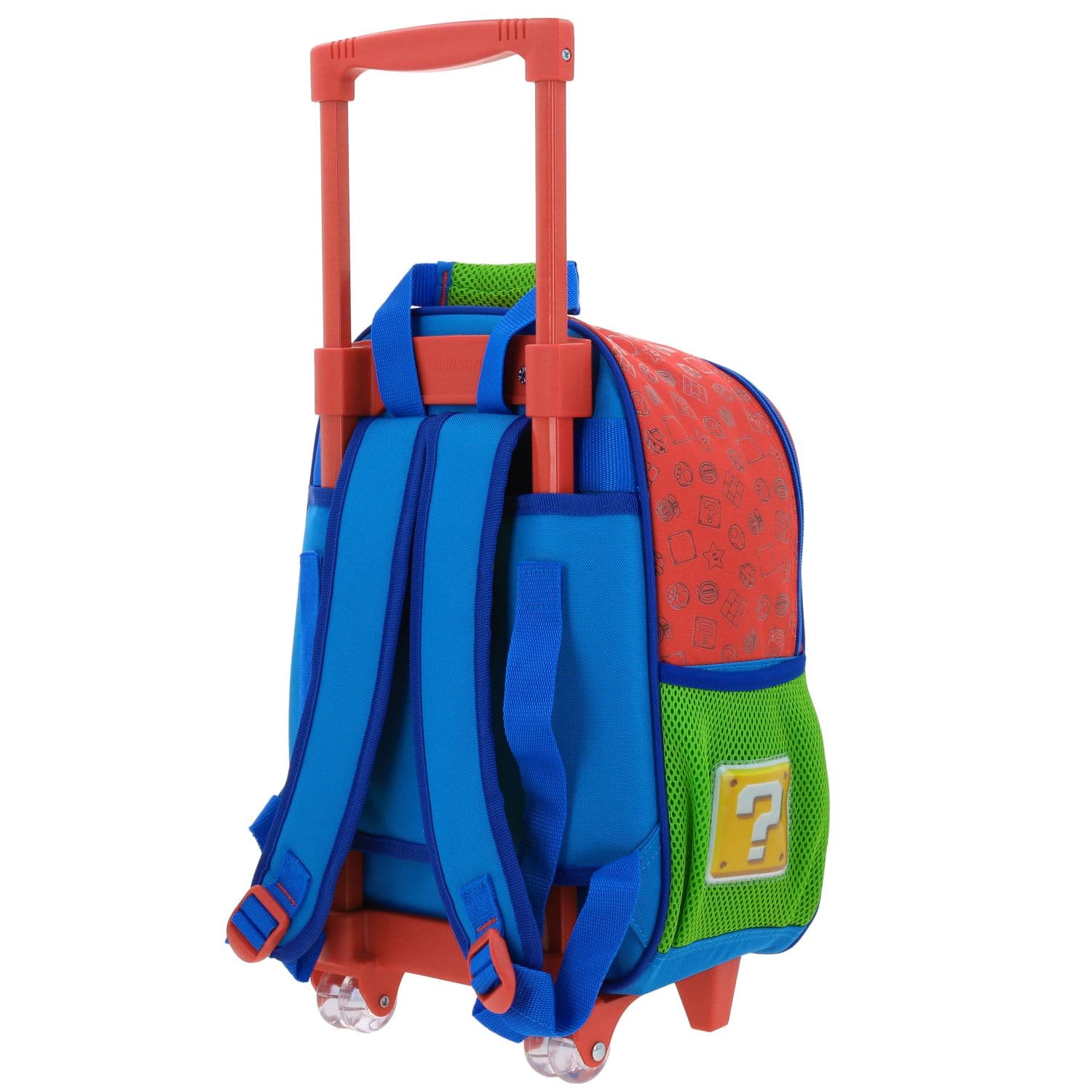 Mochila con Ruedas Mario Bros Roja para Niño - Divertida y Duradera 5