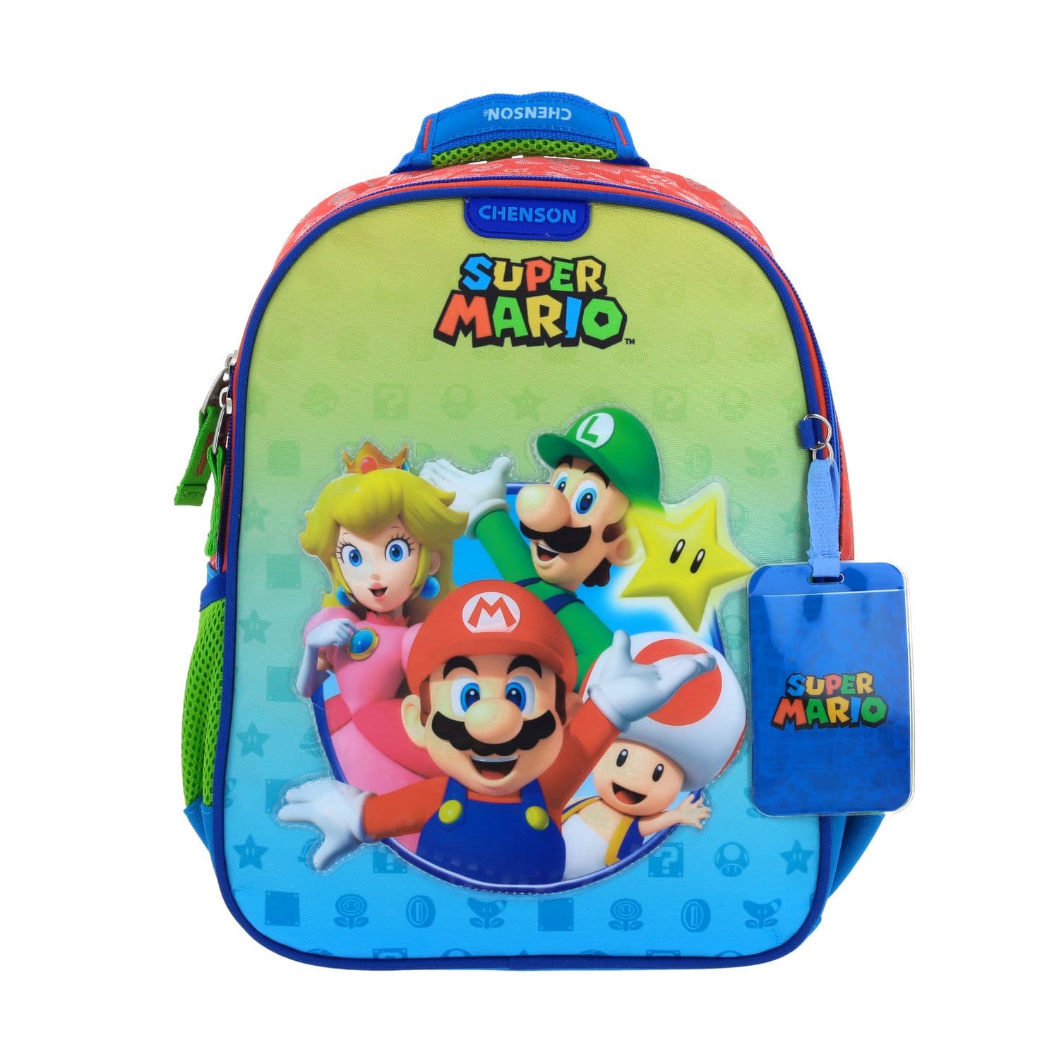 Mochila escolar para niño Mario Bros by Chenson color rojo divertida y duradera