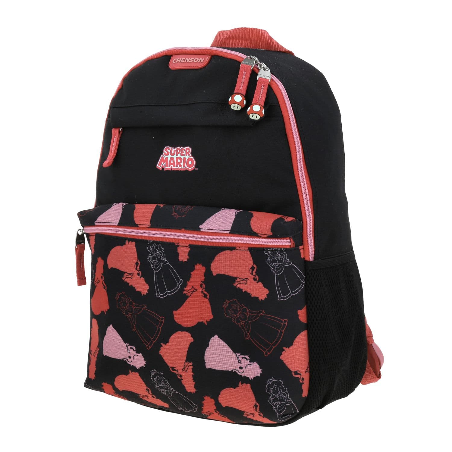 Mochila escolar para niña Mario Bros by Chenson negra - Diversión y durabilidad 2