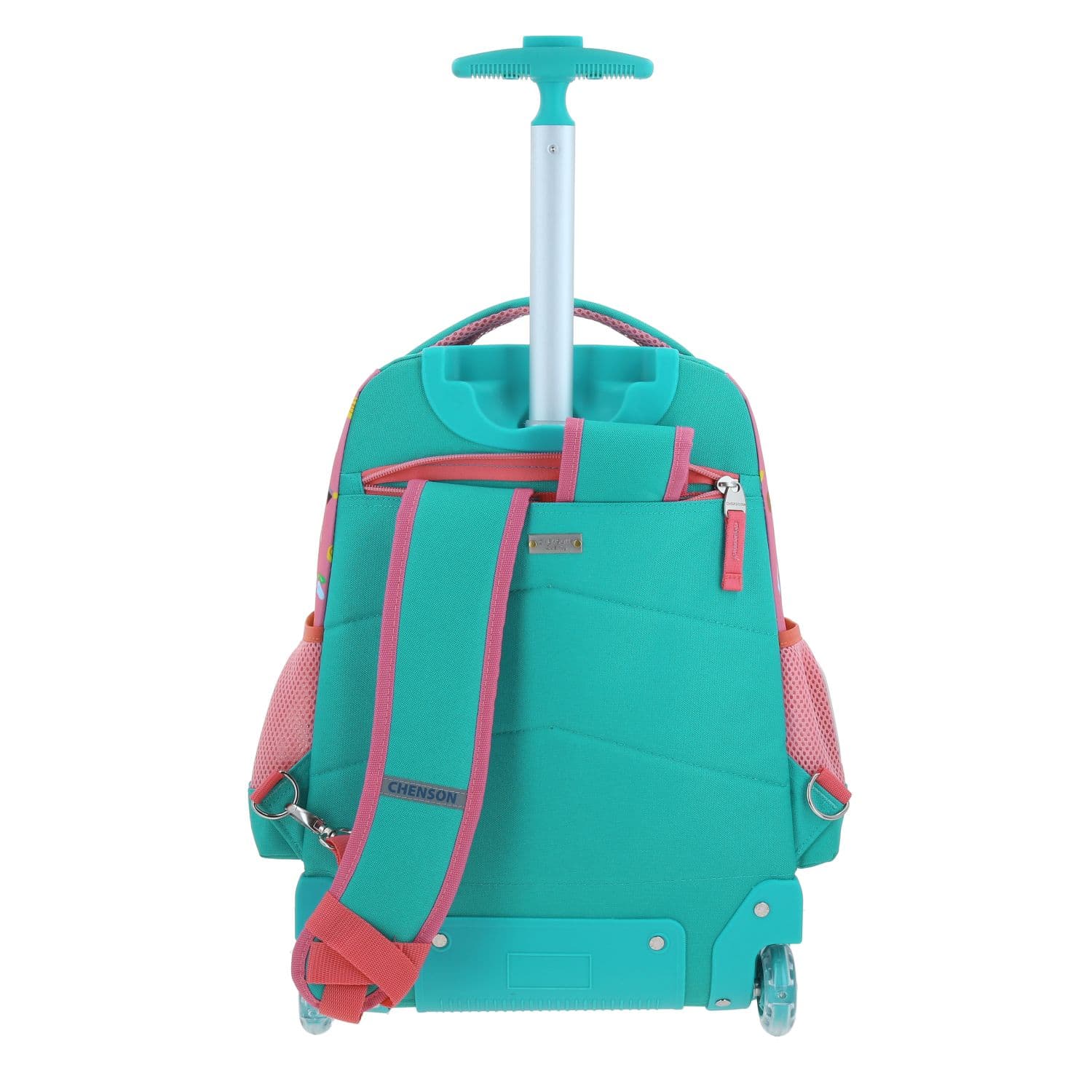 Mochila con Ruedas Mario Bros Rosa para Niña - Diversión y Durabilidad 4