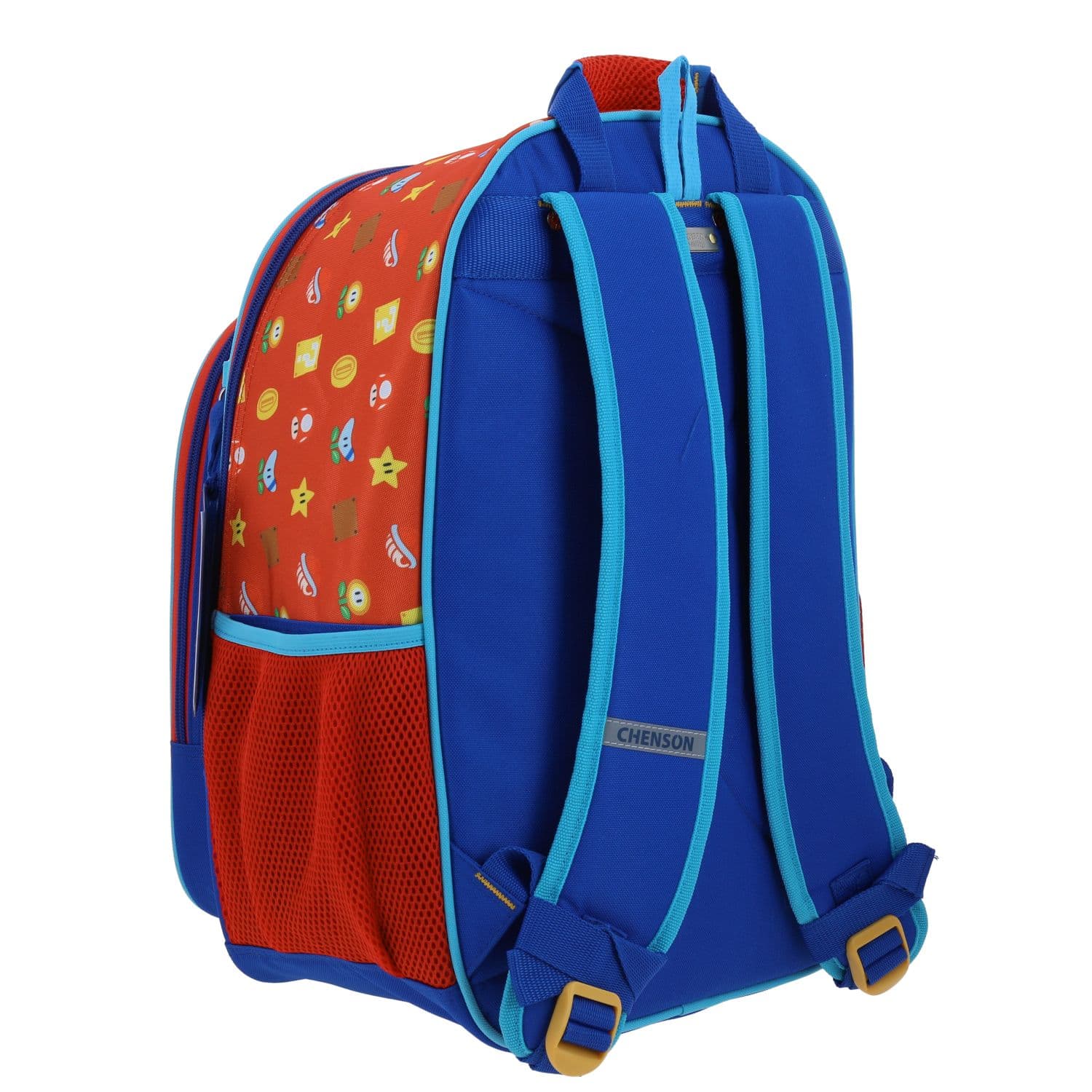 Mochila escolar para niño Mario Bros by Chenson color rojo divertida y segura 3