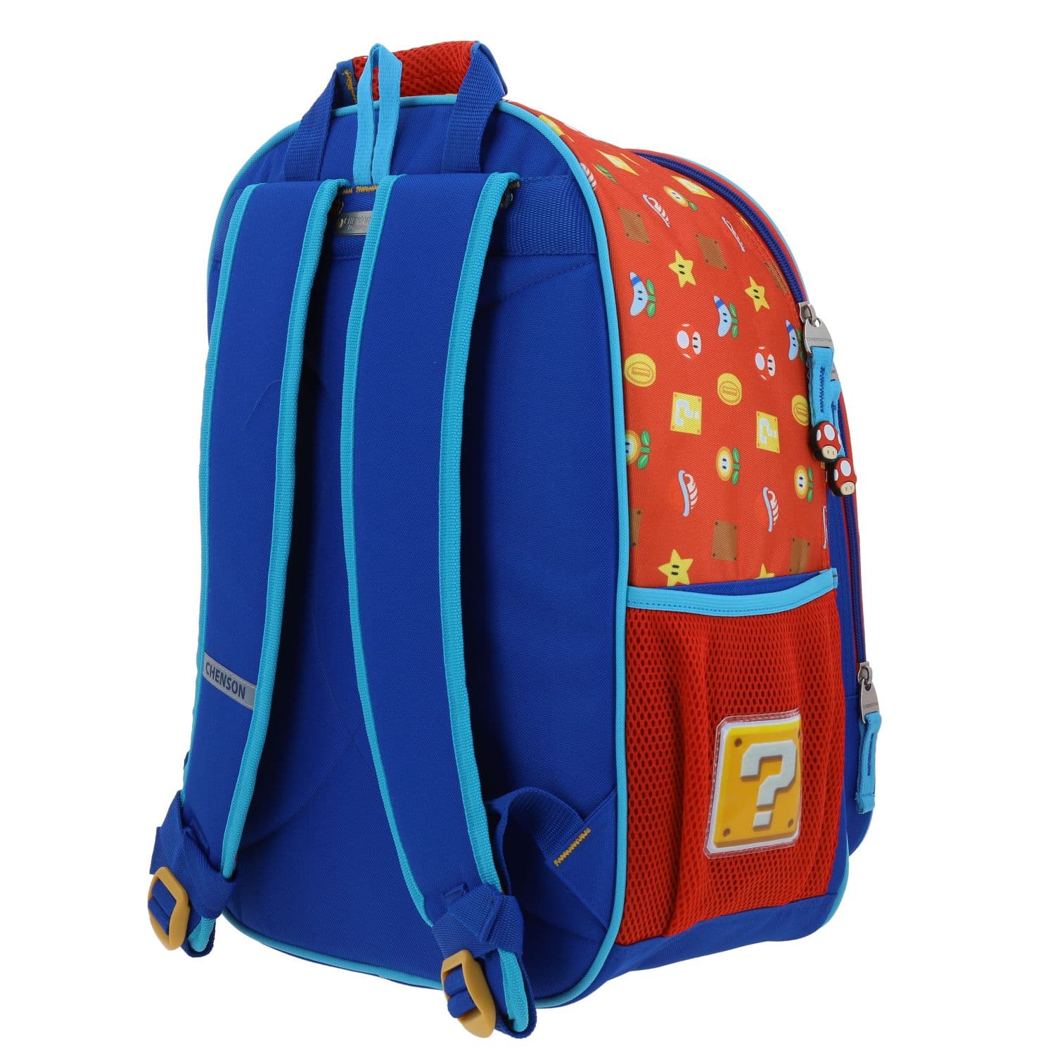 Mochila escolar para niño Mario Bros by Chenson color rojo divertida y segura 5