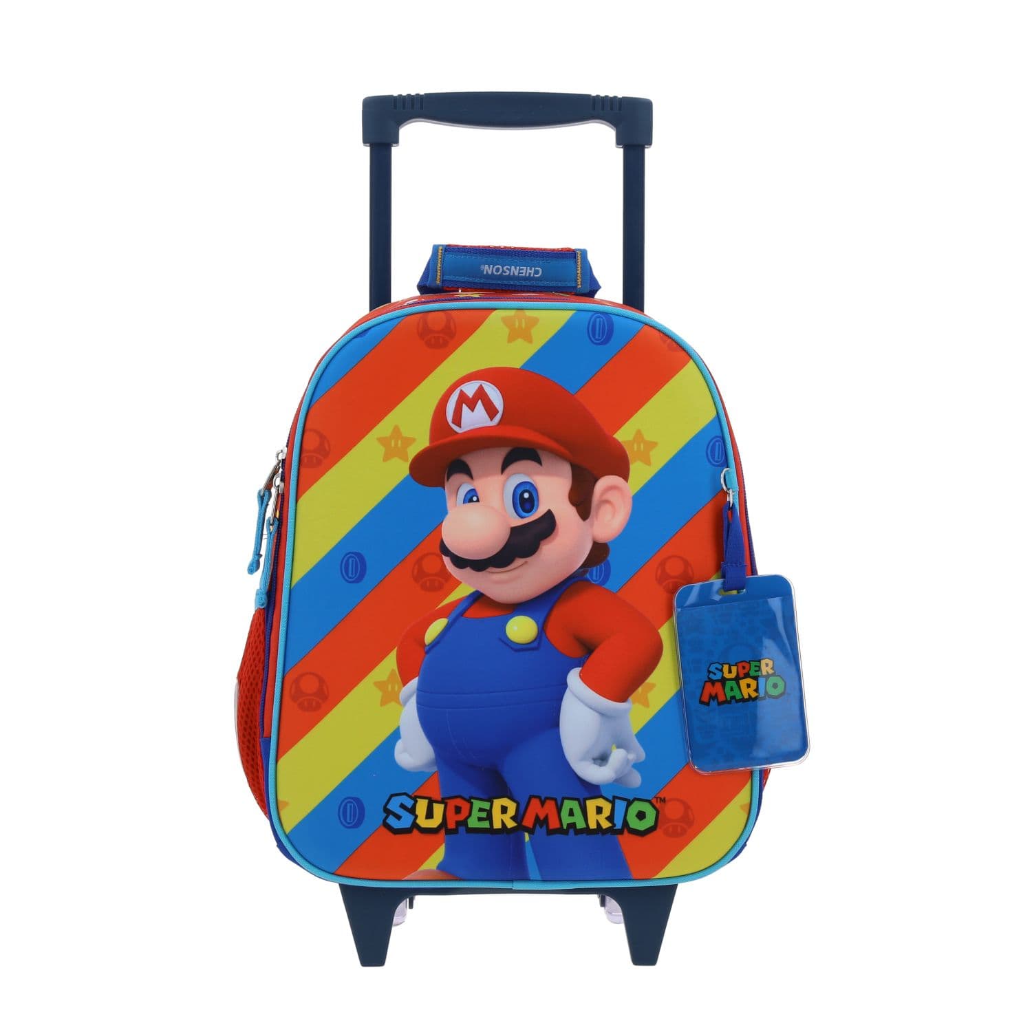 Mochila con Ruedas Mario Bros Rojo para Niño - Diversión y Durabilidad