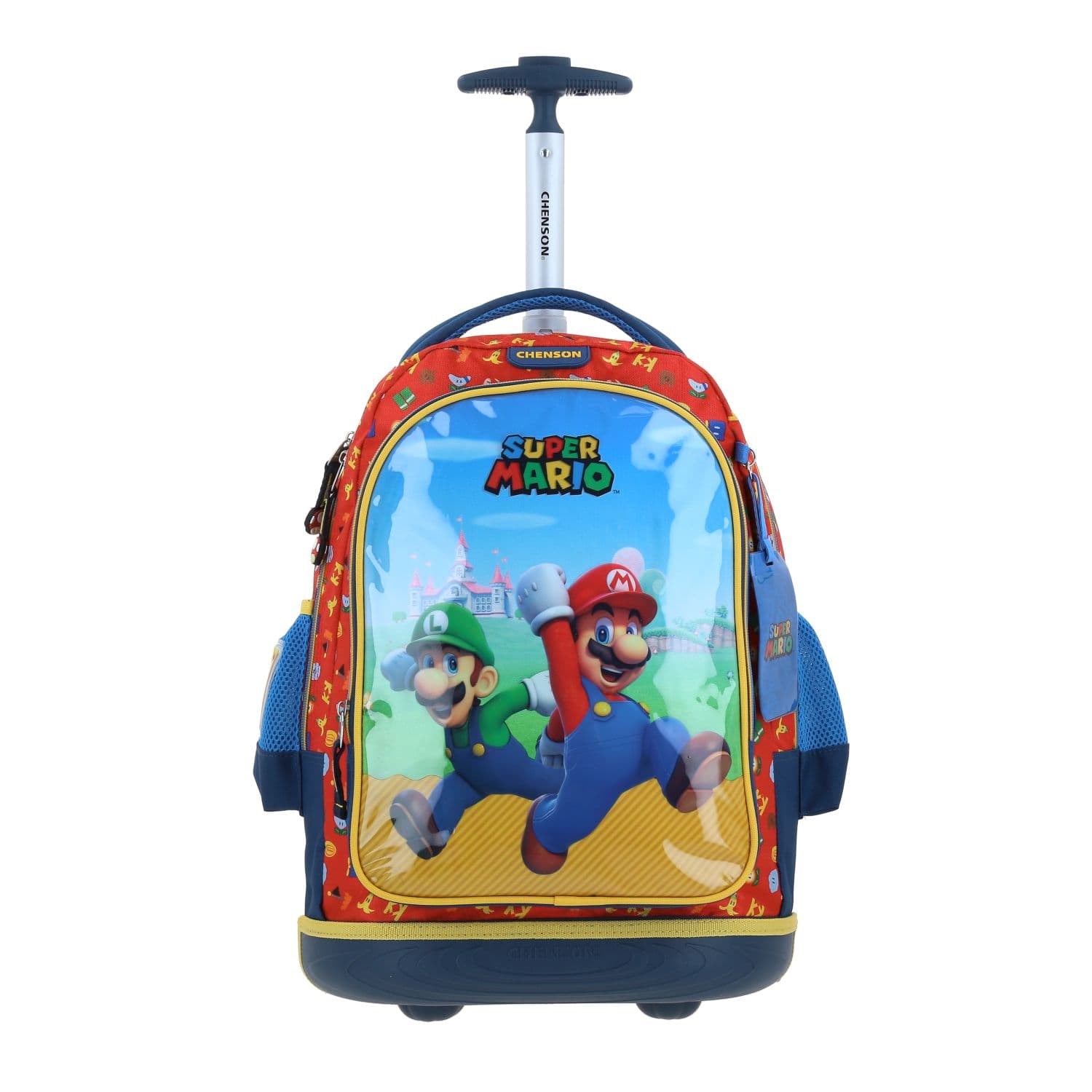 Mochila con Ruedas Mario Bros Azul para Niño – Diversión y Durabilidad