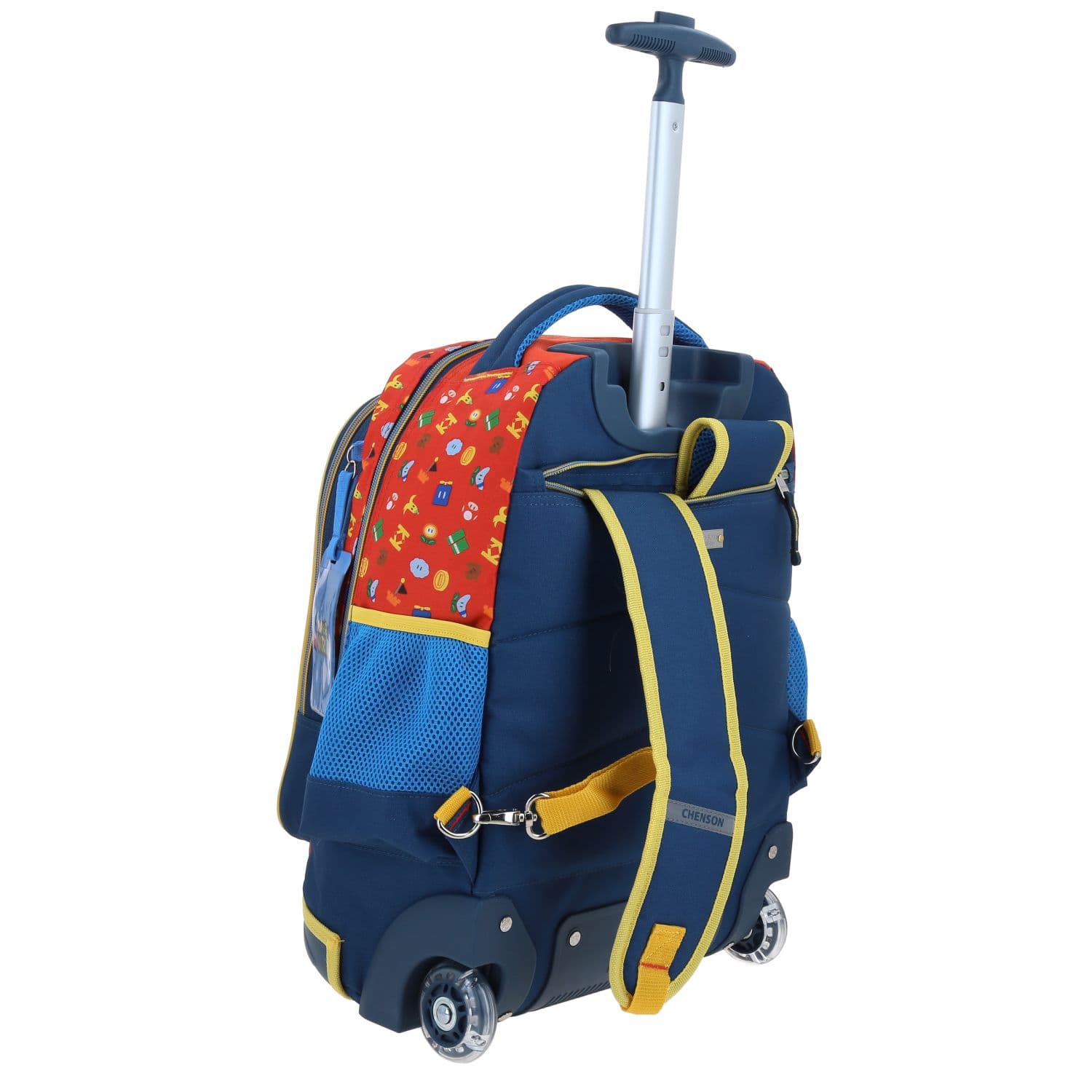 Mochila con Ruedas Mario Bros Azul para Niño – Diversión y Durabilidad 3