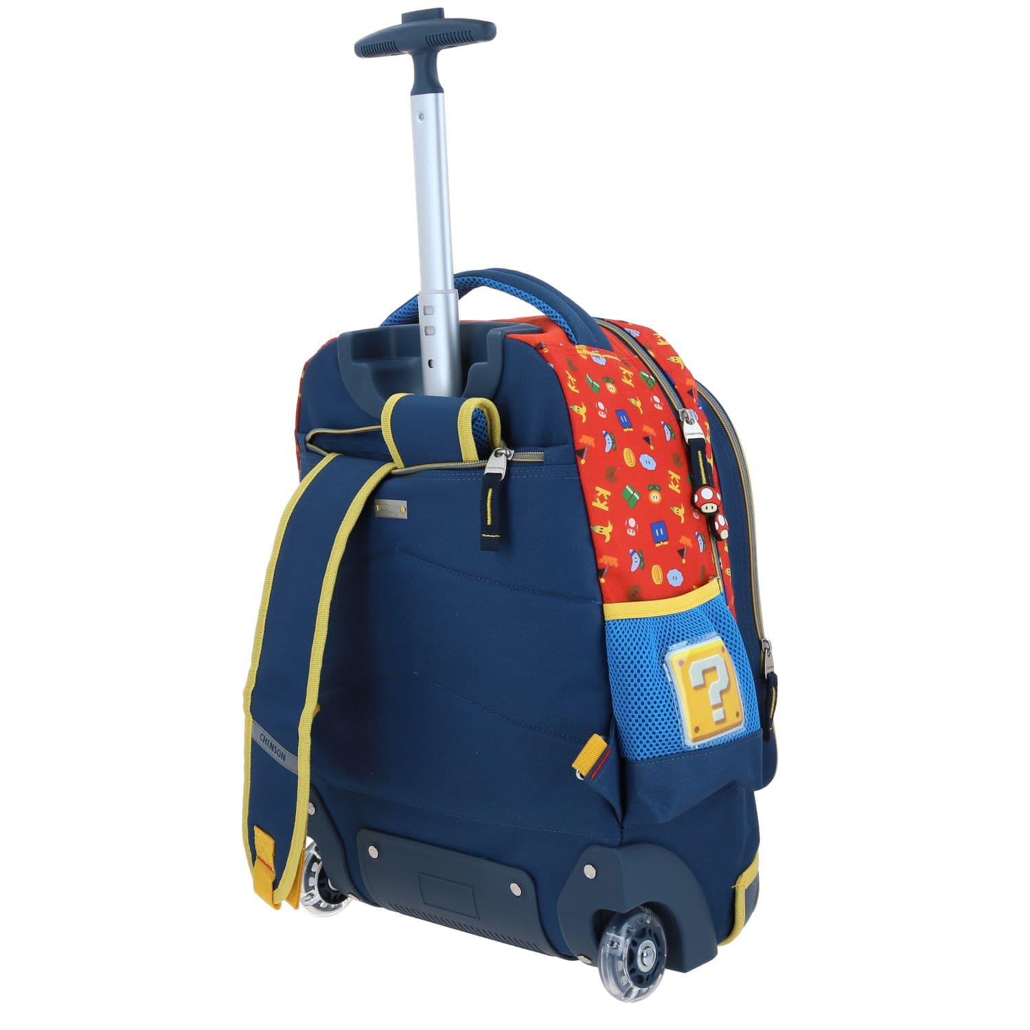 Mochila con Ruedas Mario Bros Azul para Niño – Diversión y Durabilidad 5