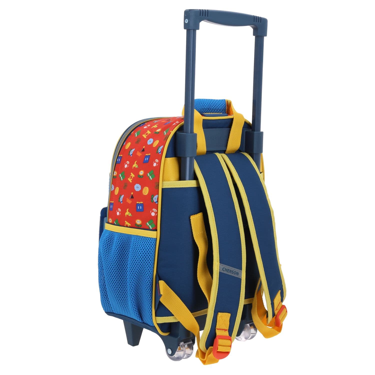 Mochila con Ruedas Mario Bros Azul para Niño - Diversión y Durabilidad 3