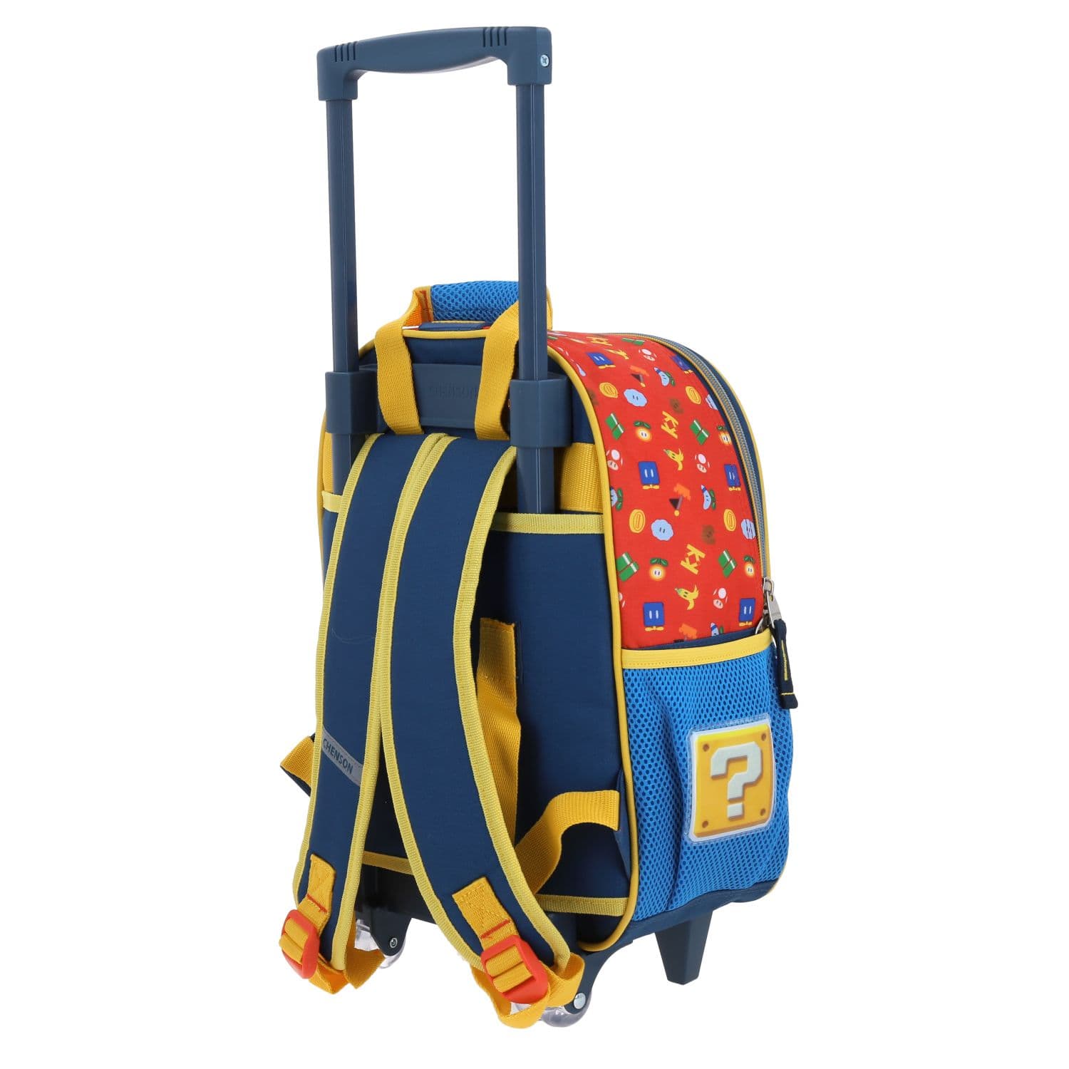 Mochila con Ruedas Mario Bros Azul para Niño - Diversión y Durabilidad 5