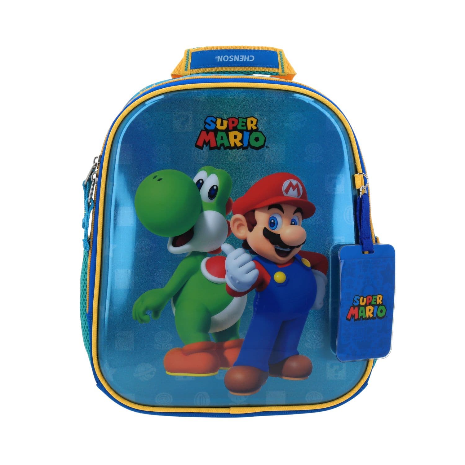 Mochila escolar para niño Mario Bros by Chenson color azul - Divertida y duradera
