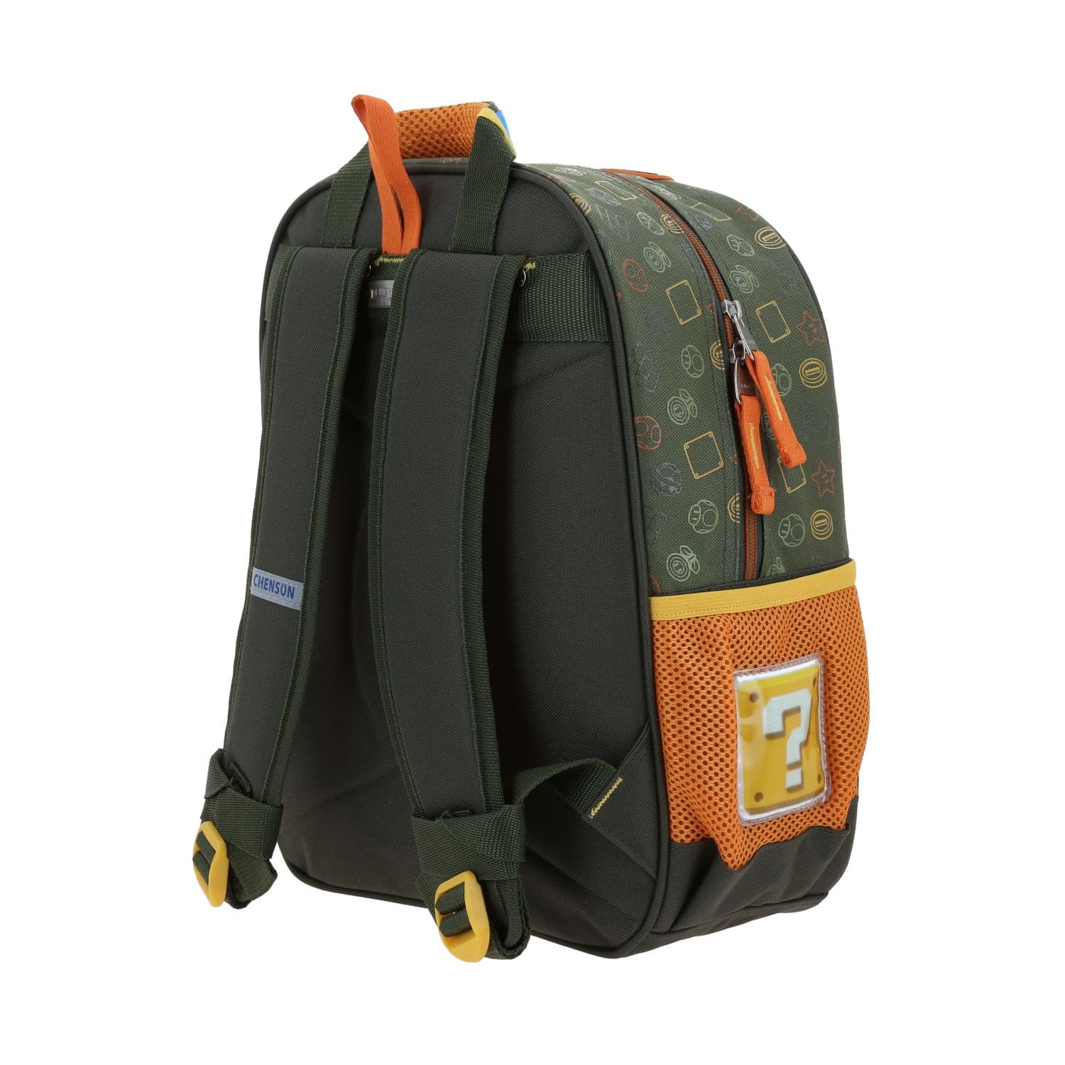 Mochila escolar para niño Mario Bros by Chenson Verde seco Divertida y duradera 5