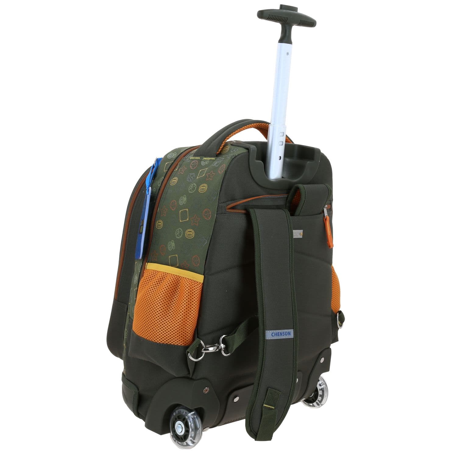 Mochila con Ruedas Mario Bros Verde Seco para Niño - Diversión y Durabilidad 3