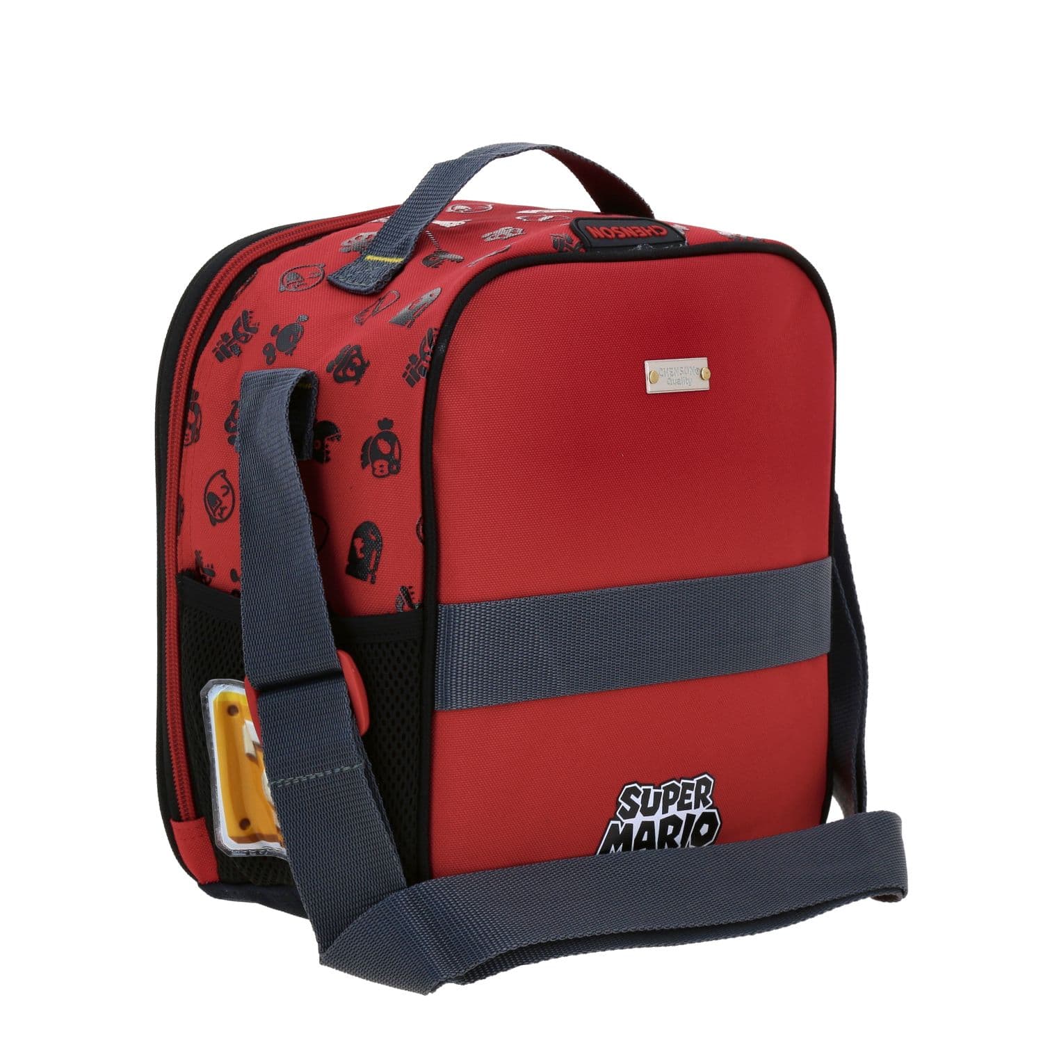 Lonchera escolar térmica Mario Bros by Chenson color negro para niño 3