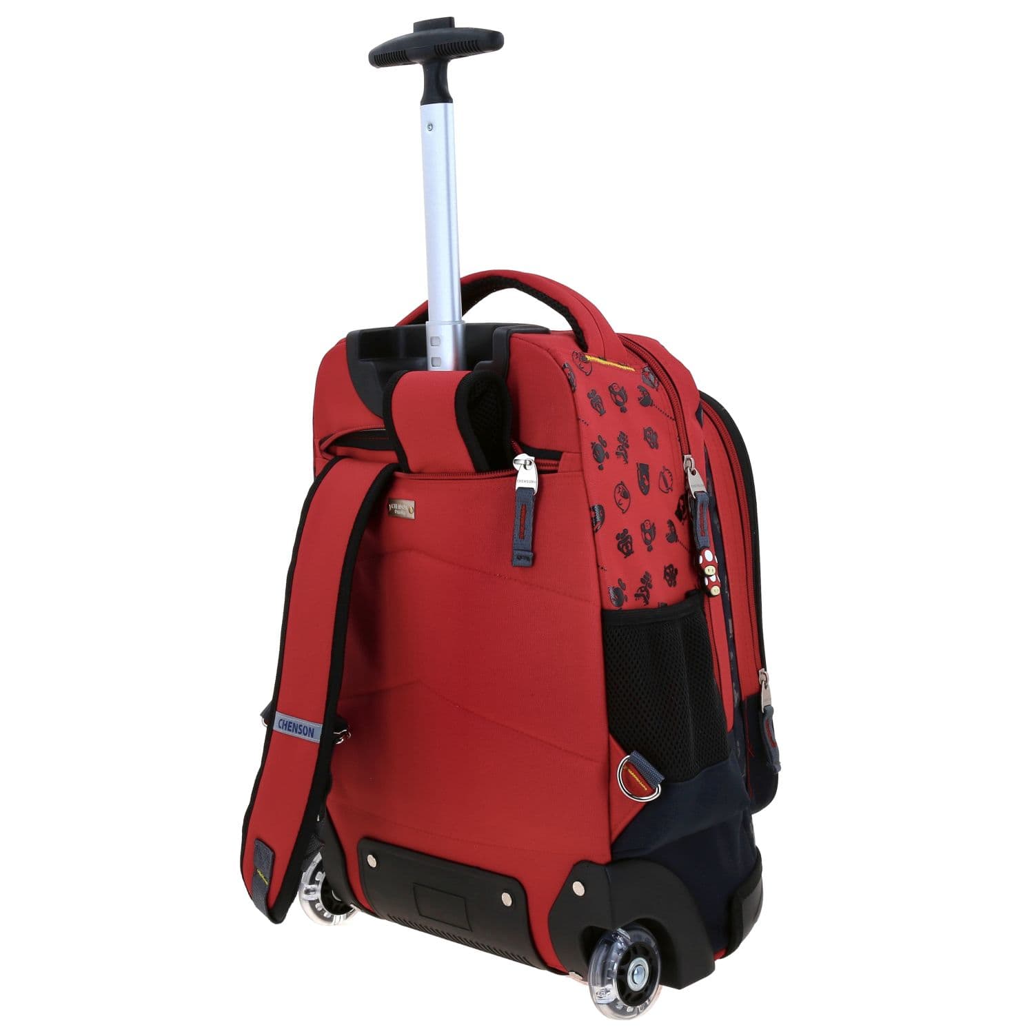 Mochila con Ruedas Mario Bros by Chenson, Negro, Divertida y Duradera 5