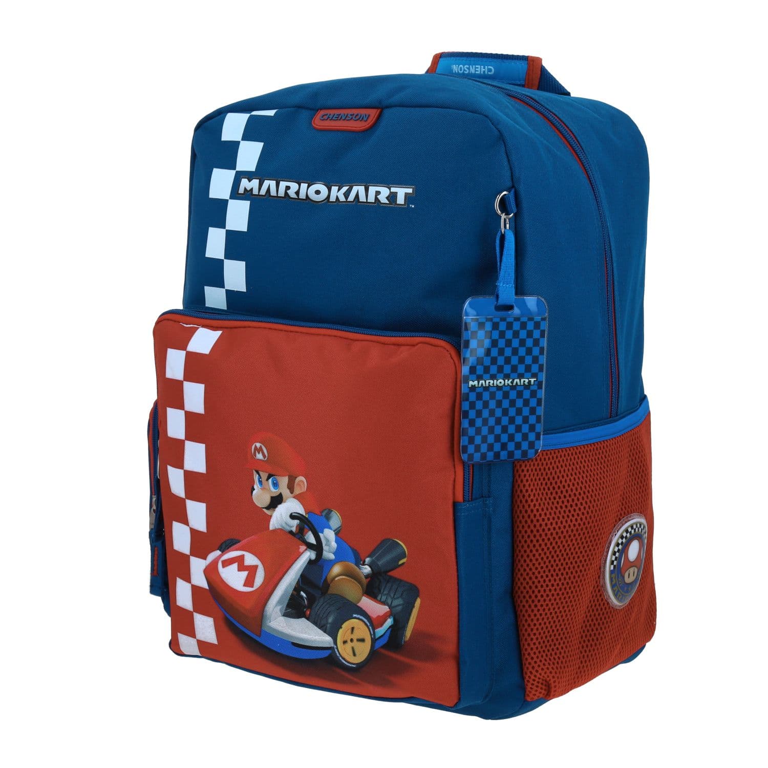 Mochila escolar para niño Mario Bros by Chenson color azul duradera 2