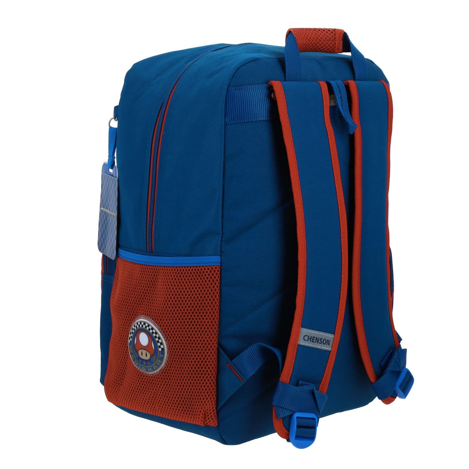 Mochila escolar para niño Mario Bros by Chenson color azul duradera 3