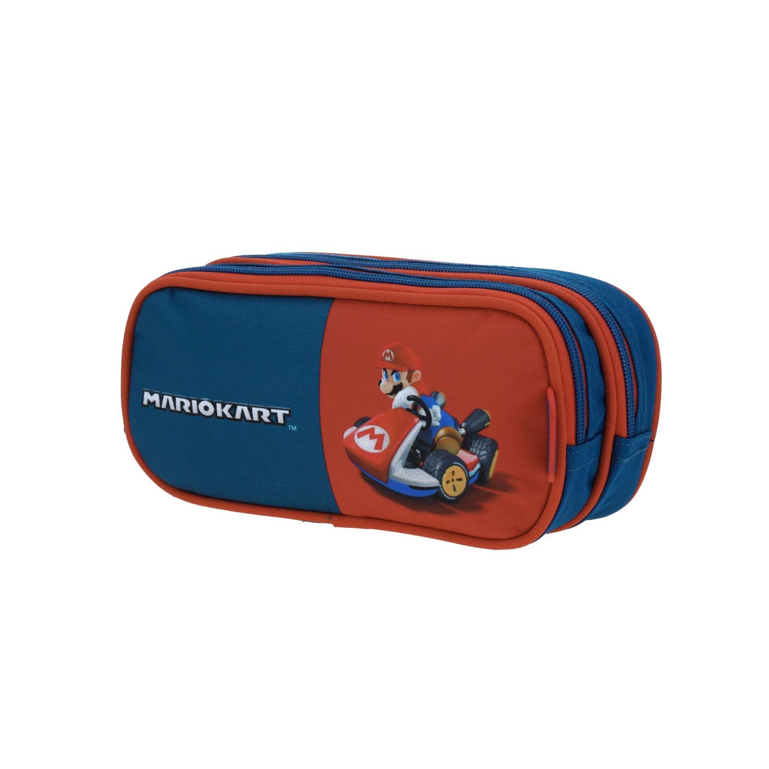 Lapicera escolar Mario Bros by Chenson color azul con doble compartimento 2