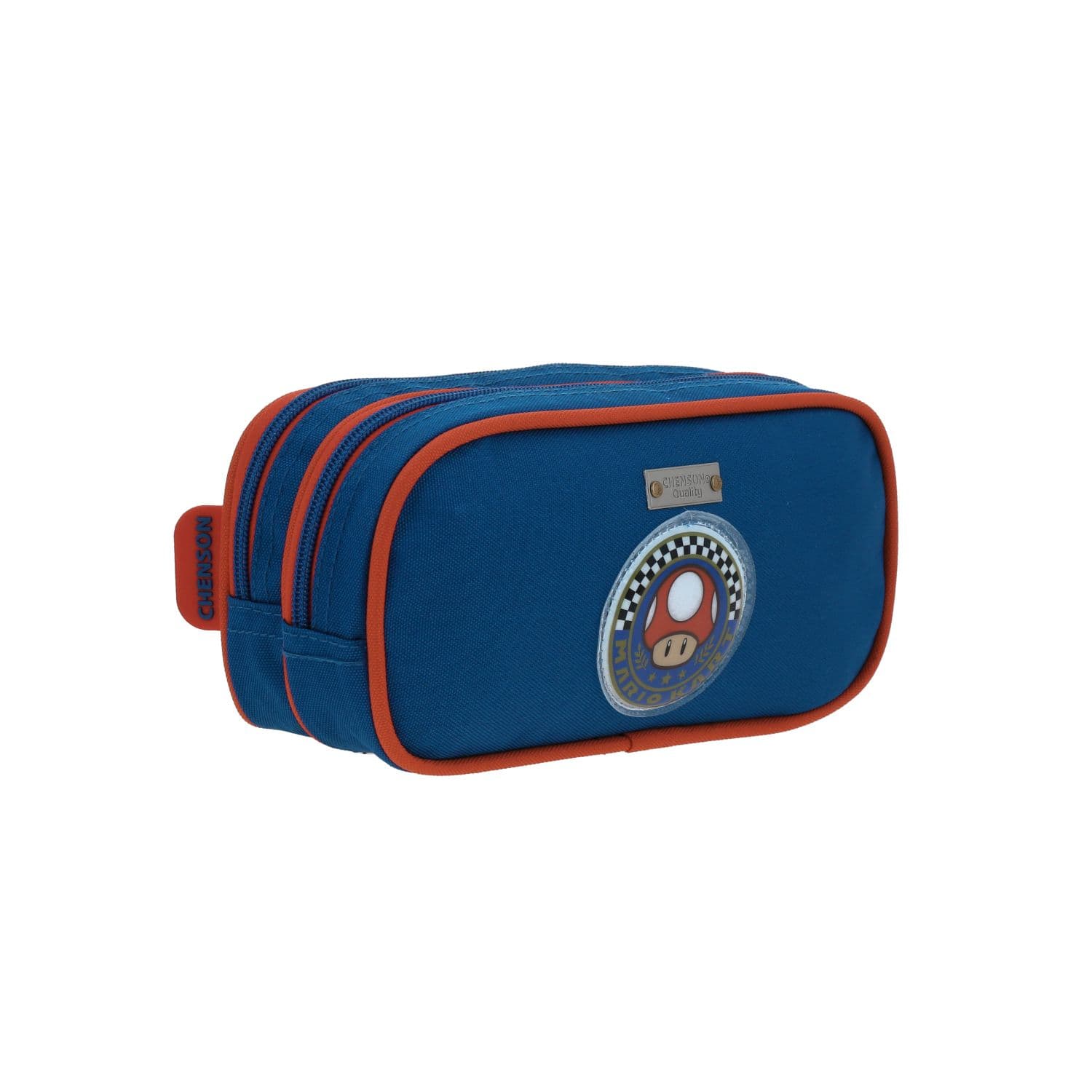 Lapicera escolar Mario Bros by Chenson color azul con doble compartimento 3