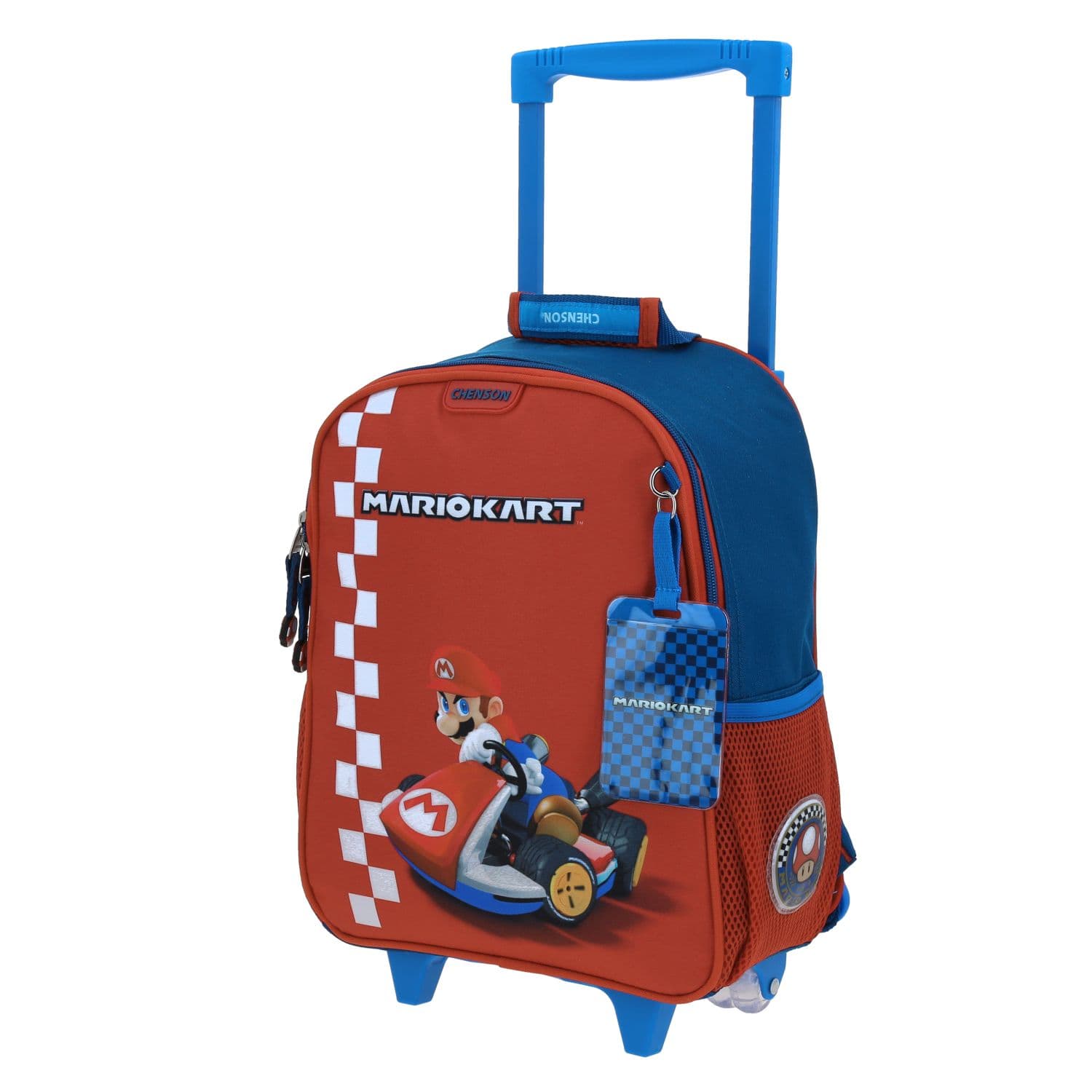 Mochila con Ruedas Mario Bros Azul para Niño | Diversión y Durabilidad 2