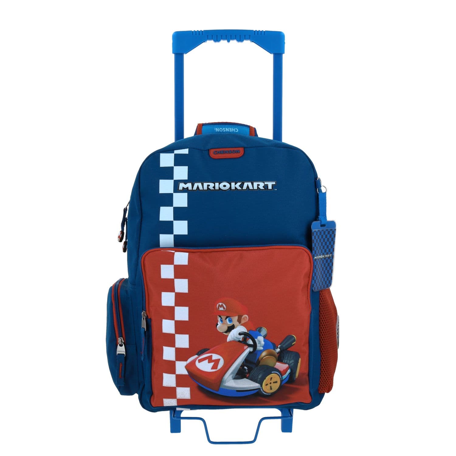 Mochila con Ruedas Mario Bros Azul para Niño - Divertida y Resistente
