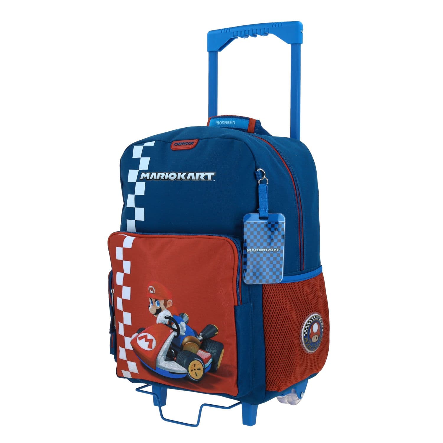 Mochila con Ruedas Mario Bros Azul para Niño - Divertida y Resistente 2
