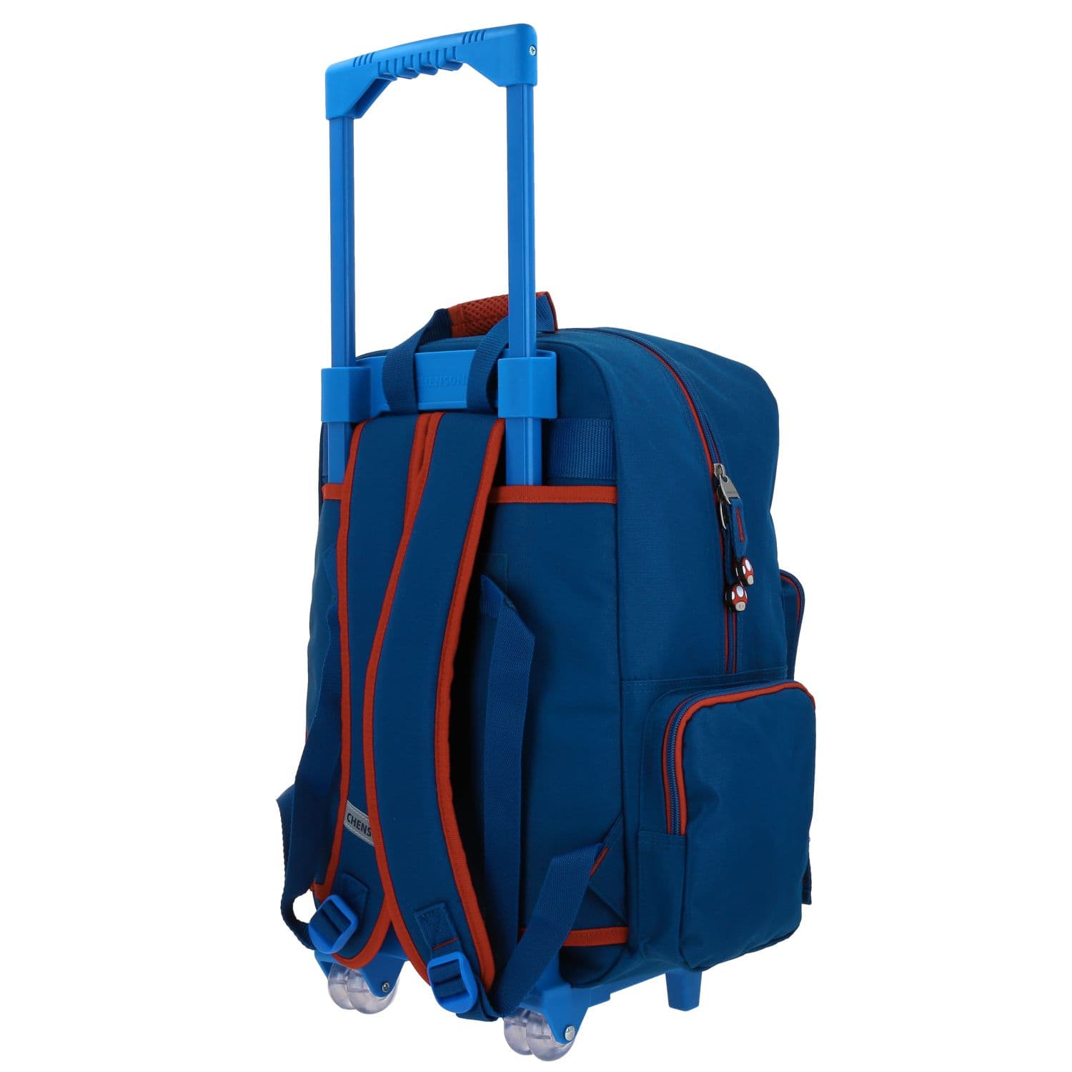 Mochila con Ruedas Mario Bros Azul para Niño - Divertida y Resistente 5