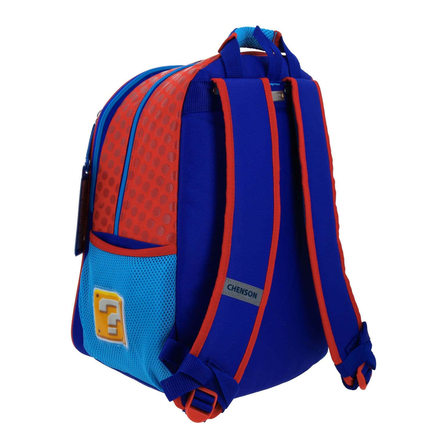 Mochila escolar para niño Mario Bros by Chenson color azul divertida y duradera 3