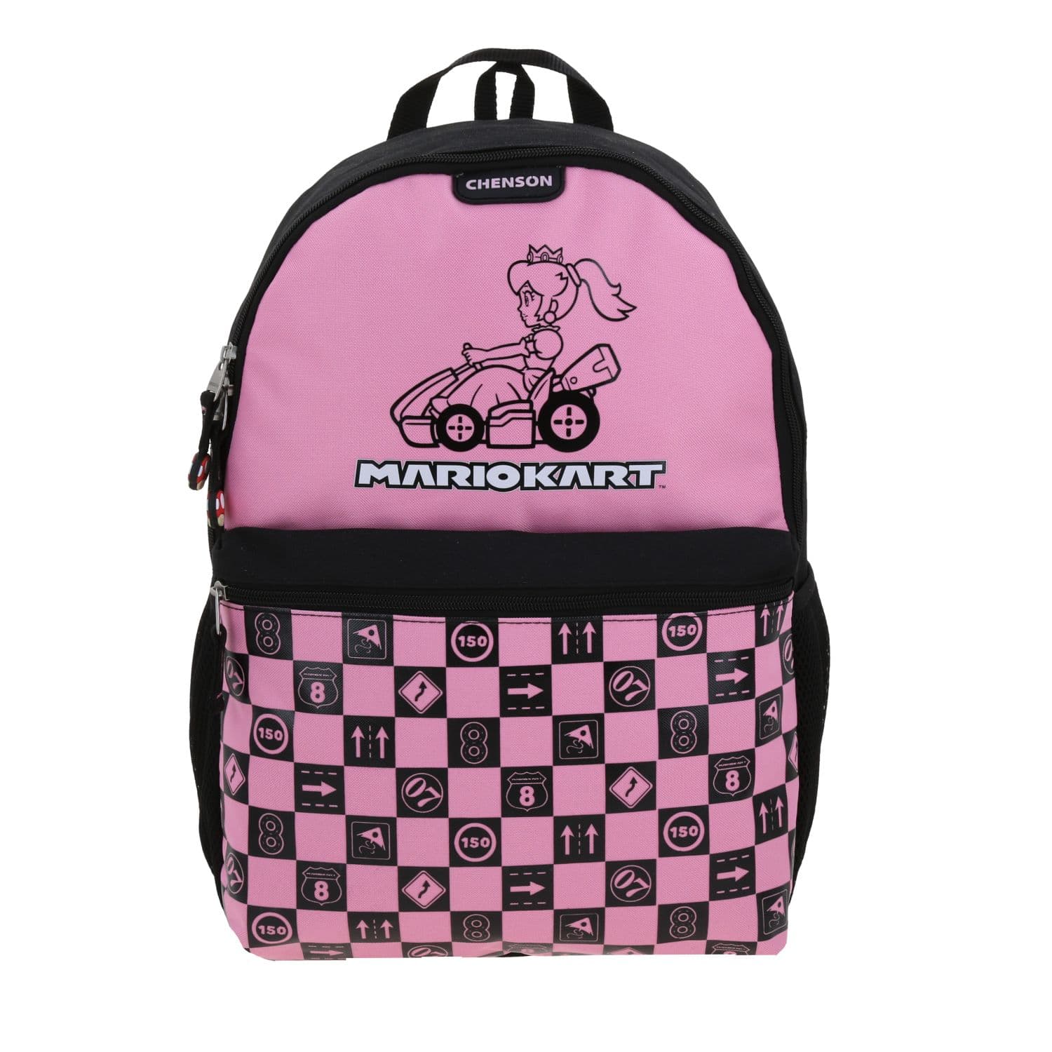 Mochila escolar para niña Mario Bros by Chenson negra con amplia capacidad