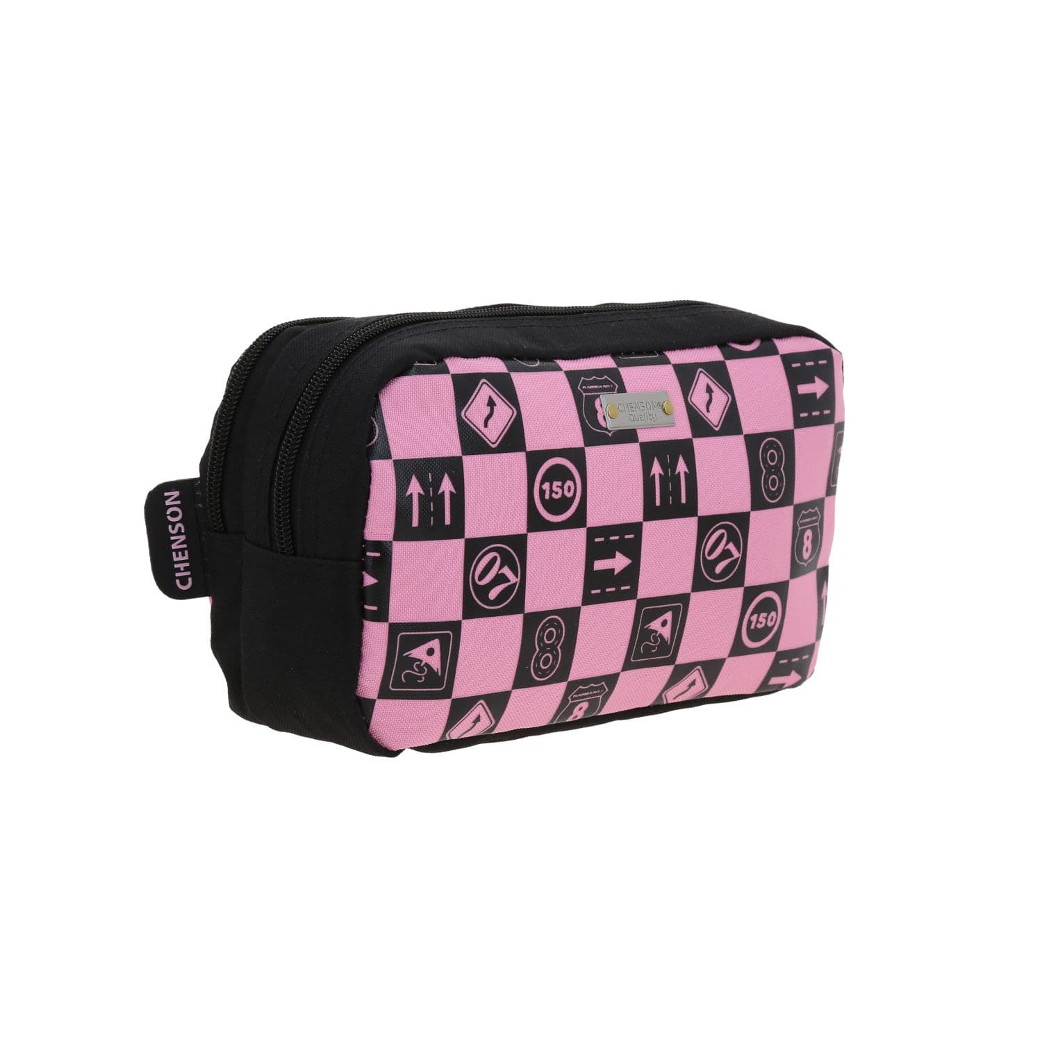 Lapicera escolar para niña Mario Bros by Chenson color negro con doble compartimento 3