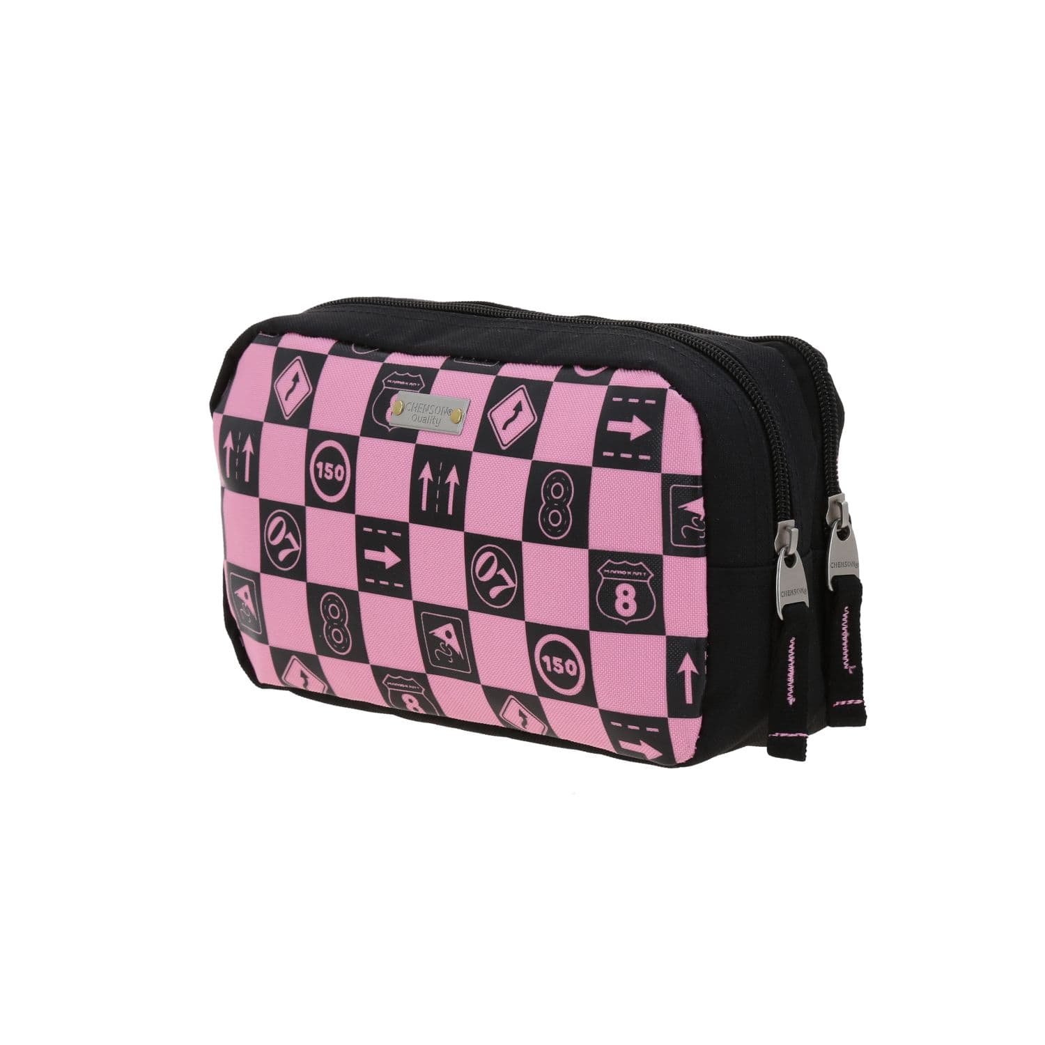 Lapicera escolar para niña Mario Bros by Chenson color negro con doble compartimento 5