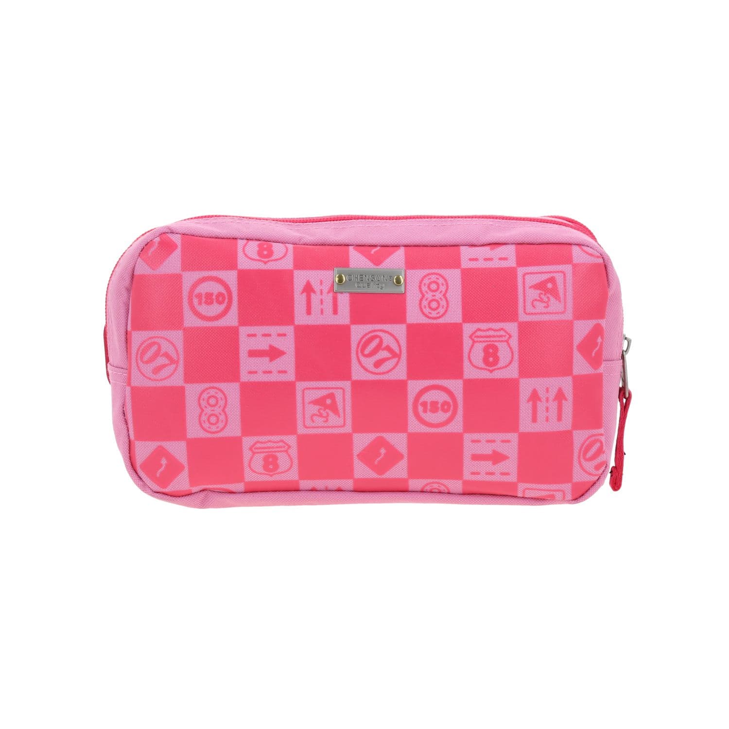 Lapicera escolar para niña Mario Bros by Chenson Rosa con doble compartimento 4