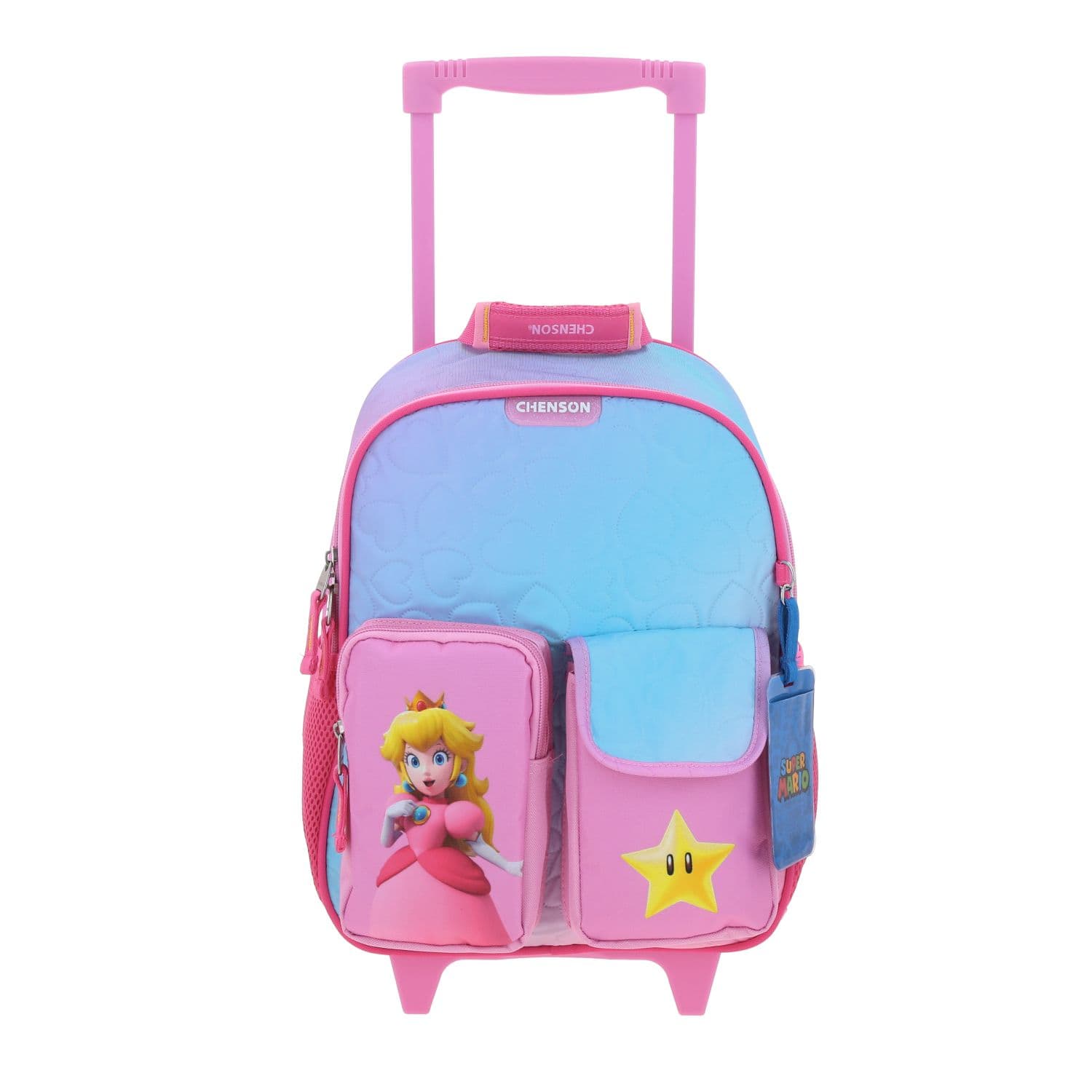 Mochila con Ruedas Mario Bros Rosa para Niña - Divertida y Duradera