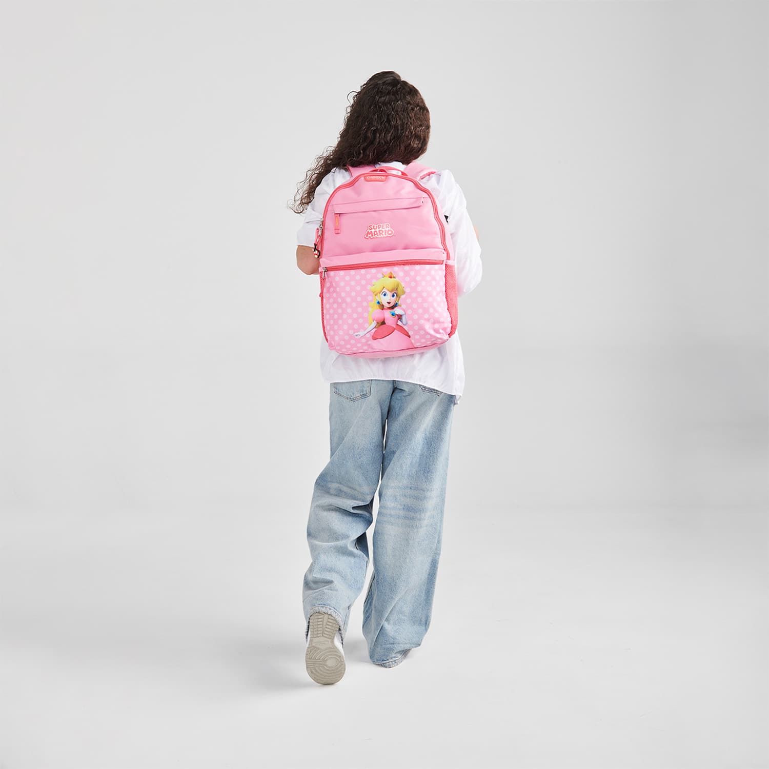 Mochila escolar para niña Mario Bros by Chenson Rosa divertida y segura - vista 2