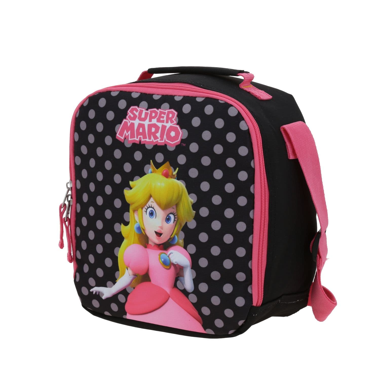 Lonchera Escolar Mario Bros by Chenson Negro Térmica y Divertida 2